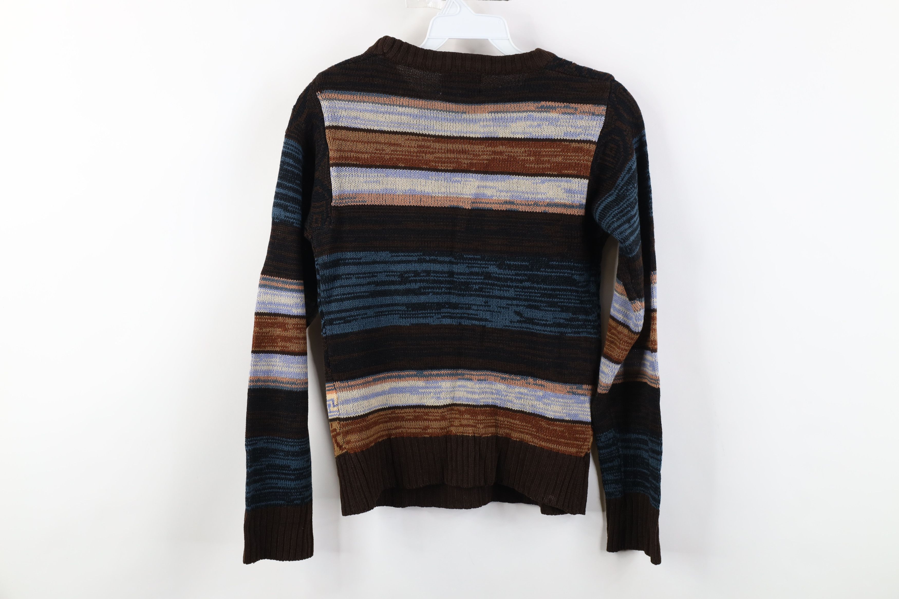 Vintage Vintage 70s Streetwear Fair Isle Crewneck Sweater Earth Tone Size XS / US 0-2 / IT 36-38 - 10 Thumbnail