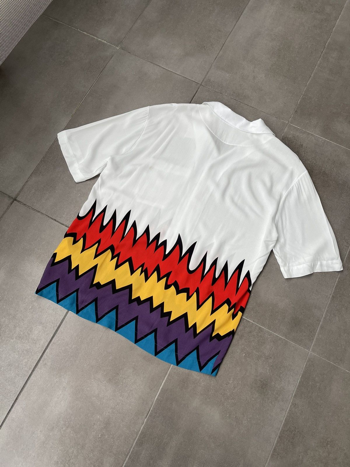 Missoni !DS! FW21 Missoni Bowling Zigzag White Shirt Size US L / EU 52-54 / 3 - 10 Thumbnail