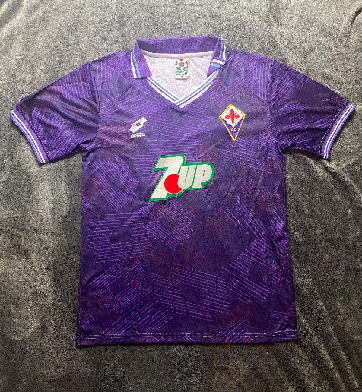 FIORENTINA 1991/1992 VINTAGE HOME FOOTBALL SHIRT LOTTO SIZE