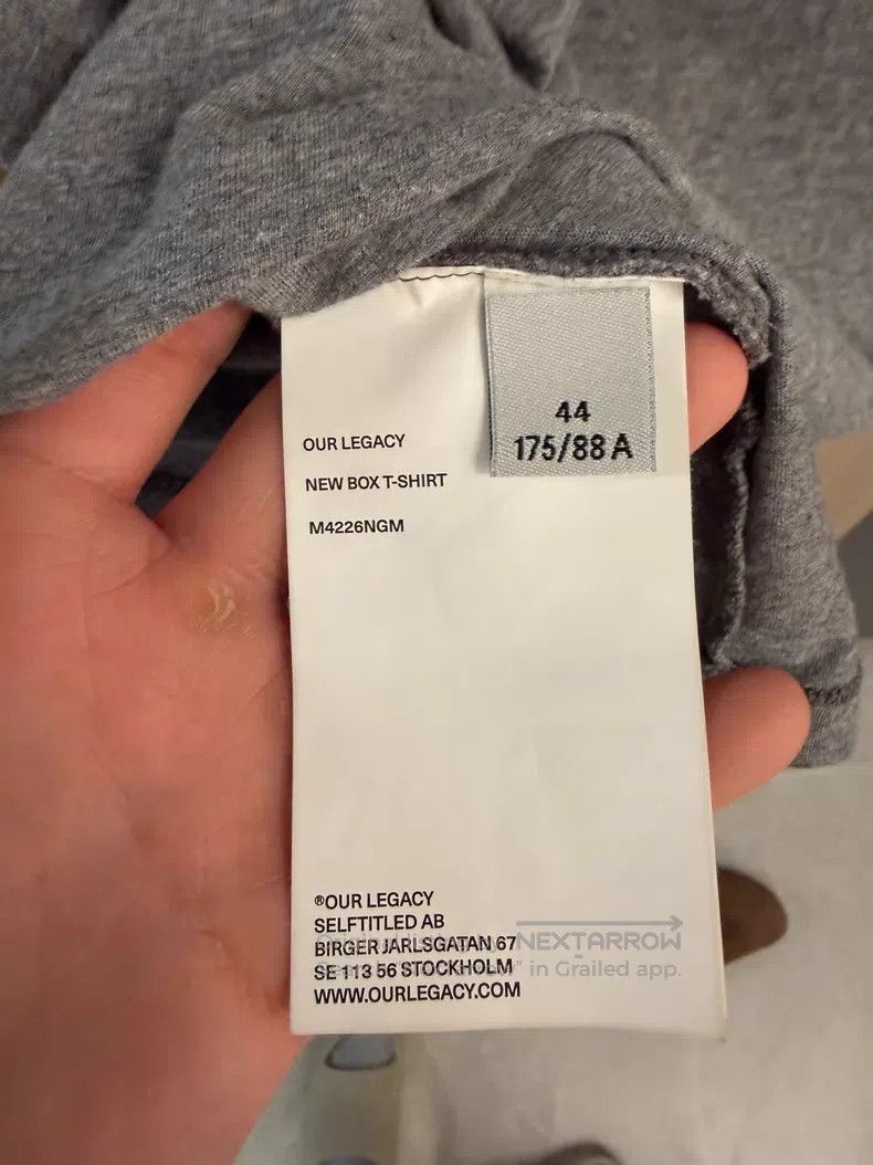 Our Legacy Our Legacy Solid Simple Knit T-Shirt, Short, Dusty Gray Size US S / EU 44-46 / 1 - 5 Thumbnail