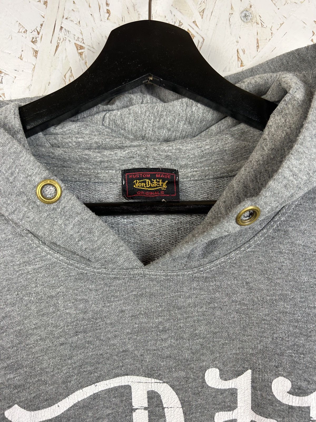 Von Dutch 00s Vintage Y2K Von Dutch By Audigier Hoodie Grey Size US XXL / EU 58 / 5 - 3 Thumbnail