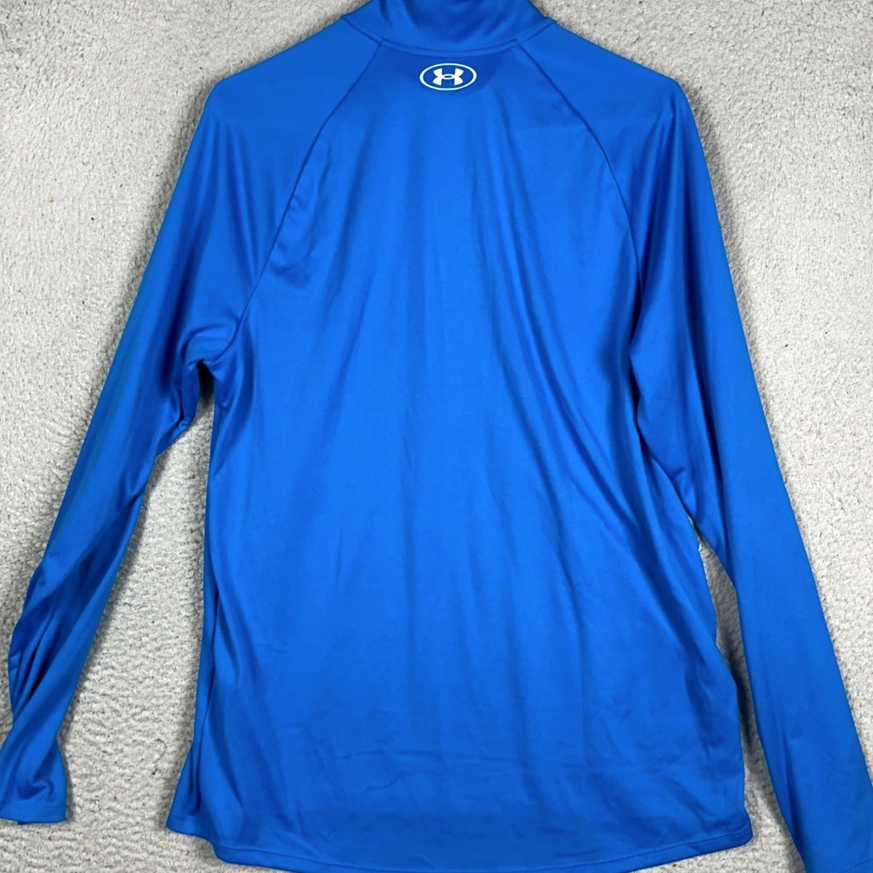 Under Armour Under Armour Shirt Mens Large Blue Quarter Zip Pullover Loose Fit Activewear Size US L / EU 52-54 / 3 - 3 Thumbnail