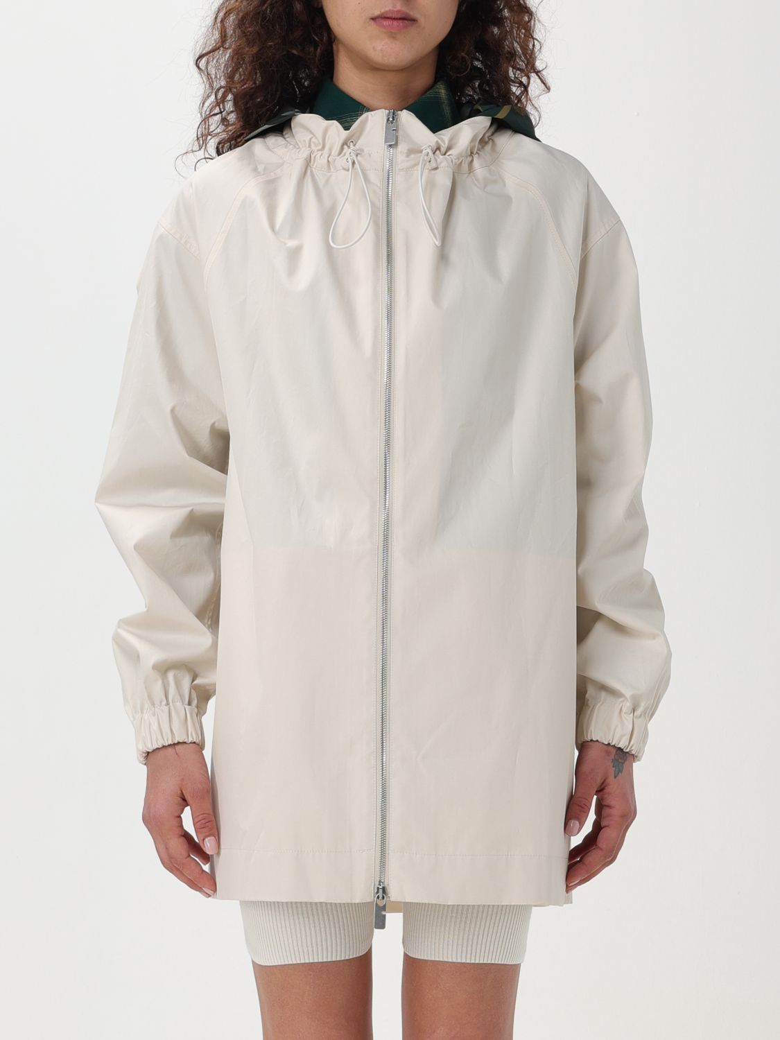 image of Burberry Jacket Woman Beige, Women's (Size Small)