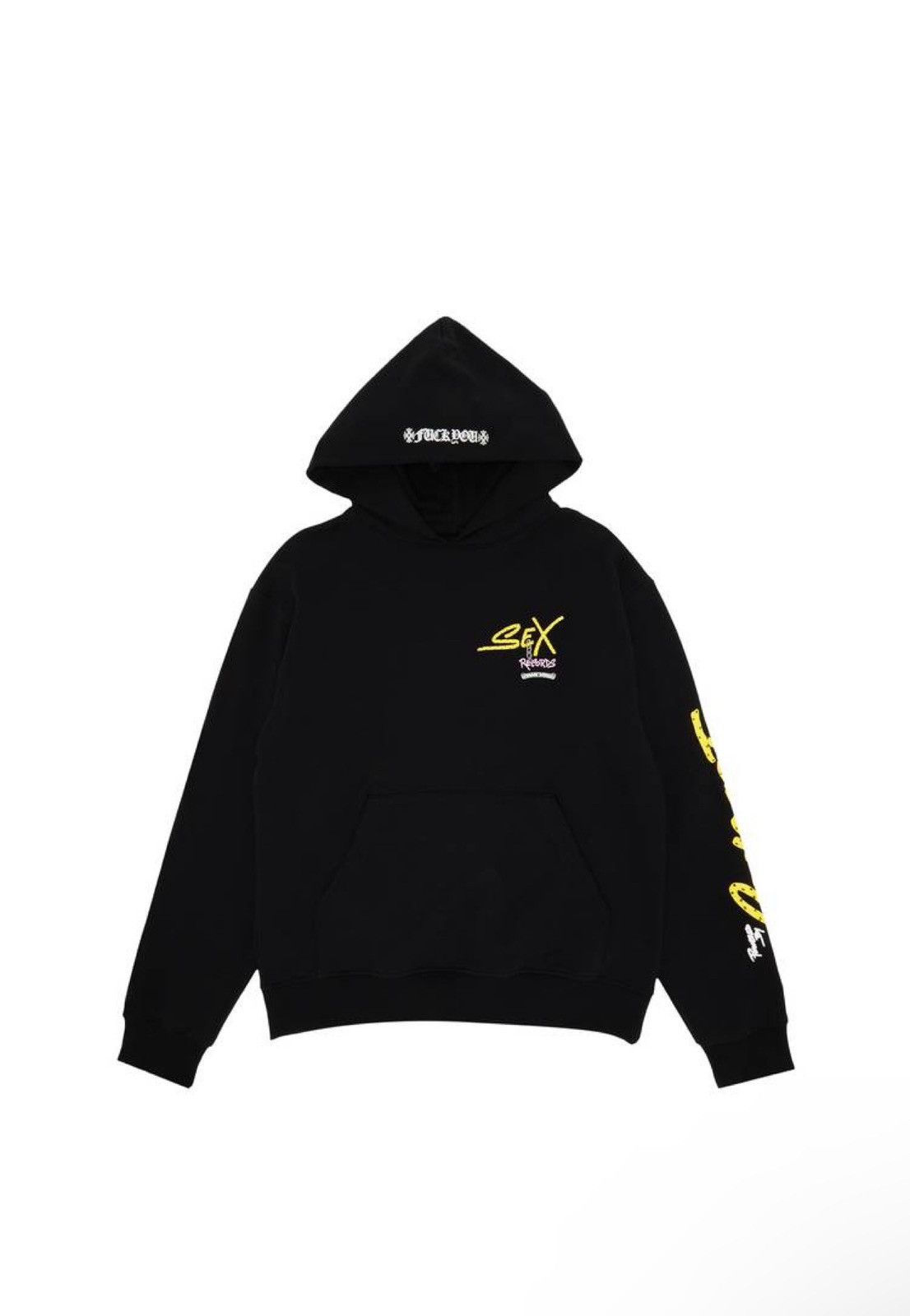 image of Chrome Hearts Matty Boy Sex Records Hoodie in Black, Men's (Size XL)