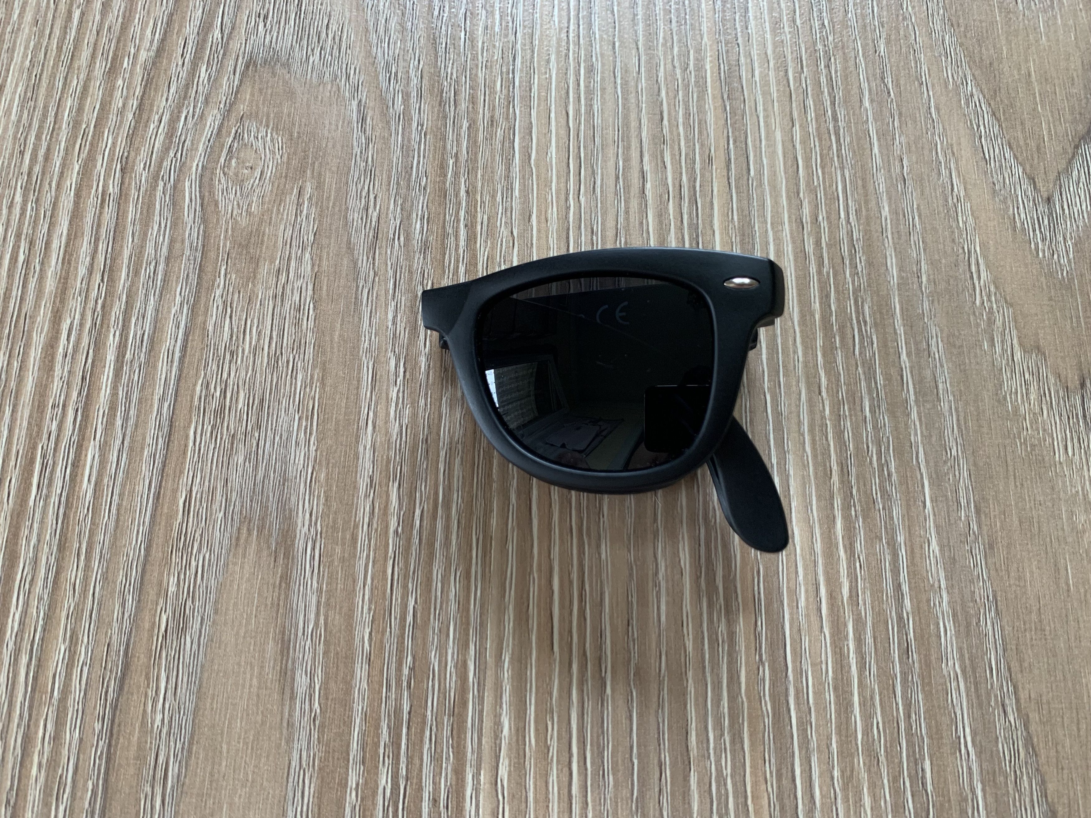 Designer Black Classic Trekking Folding Sunglasses UV Size ONE SIZE - 7 Thumbnail