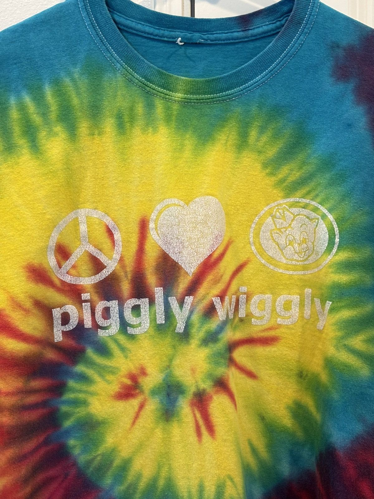 Other Tie-Dyed PIGGLY WIGGLY Peace Love Pig Shirt - Sz: Small Size US M / EU 48-50 / 2 - 2 Thumbnail