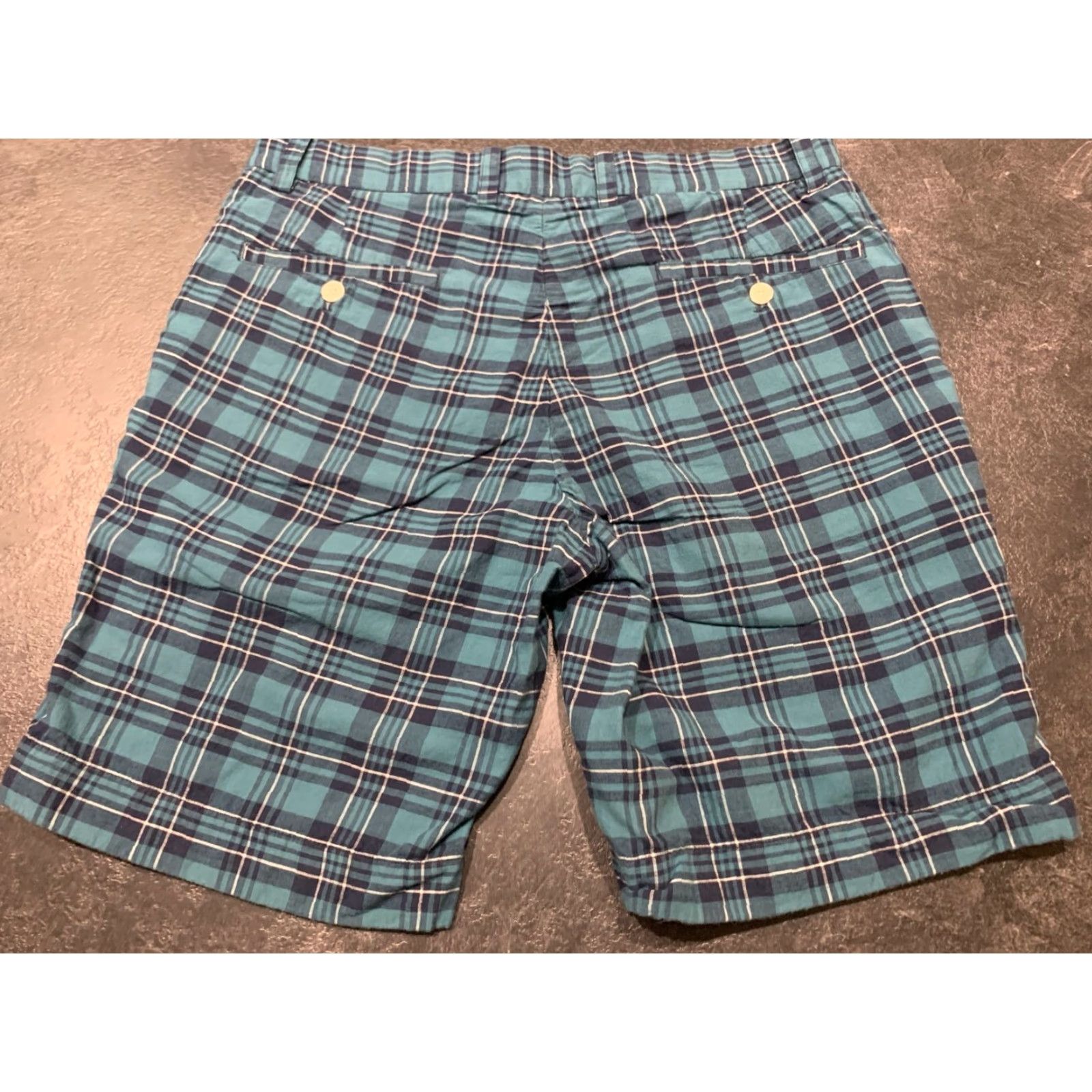 Brooks Brothers Brooks Brothers Men's Bermuda Shorts 32 Blue Plaid Cotton 9" Inseam Regular Fit Size US 32 / EU 48 - 2 Thumbnail