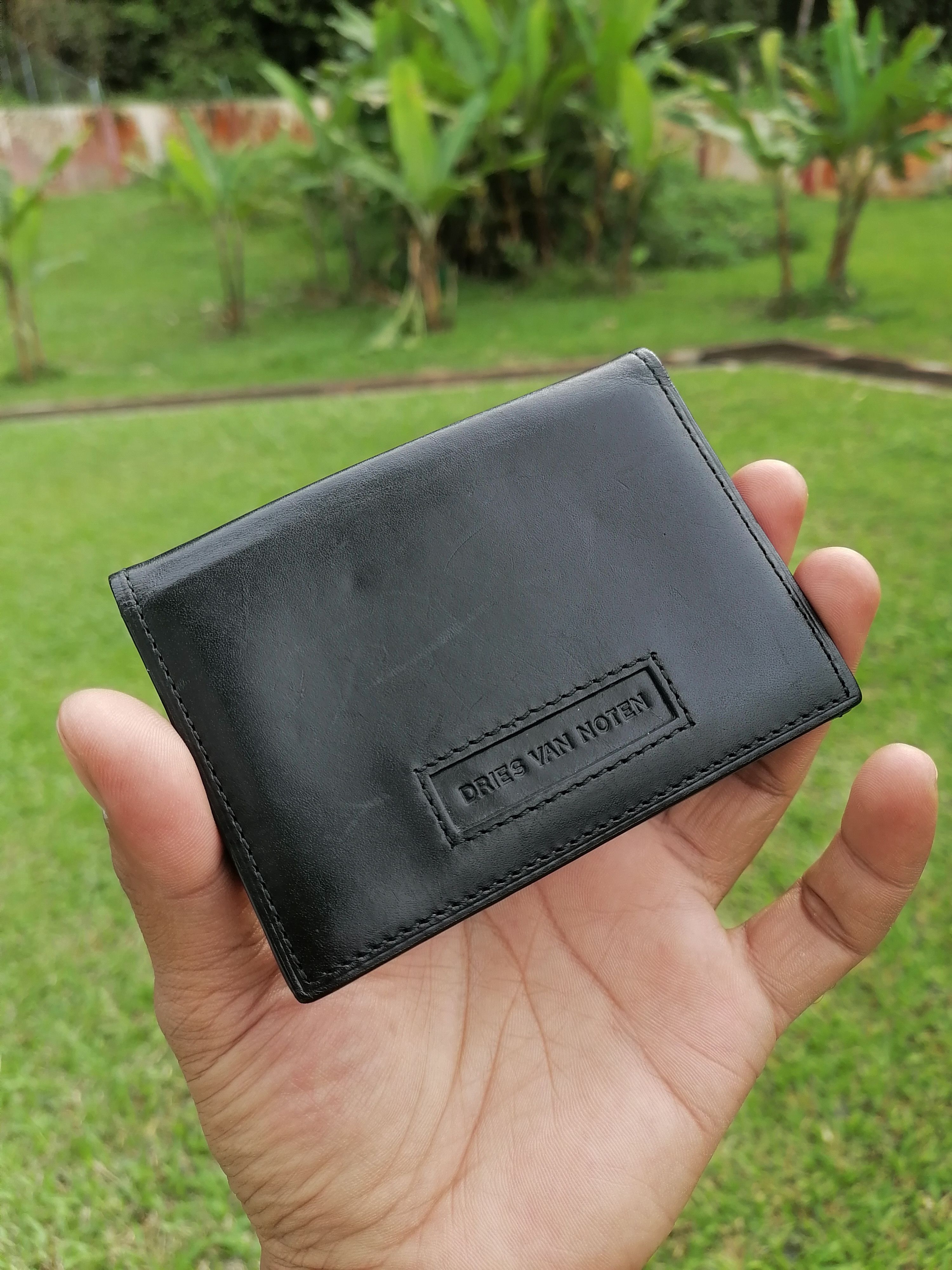 Dries Van Noten Dries Van Noten Black Leather Card Holder Size ONE SIZE - 1 Thumbnail