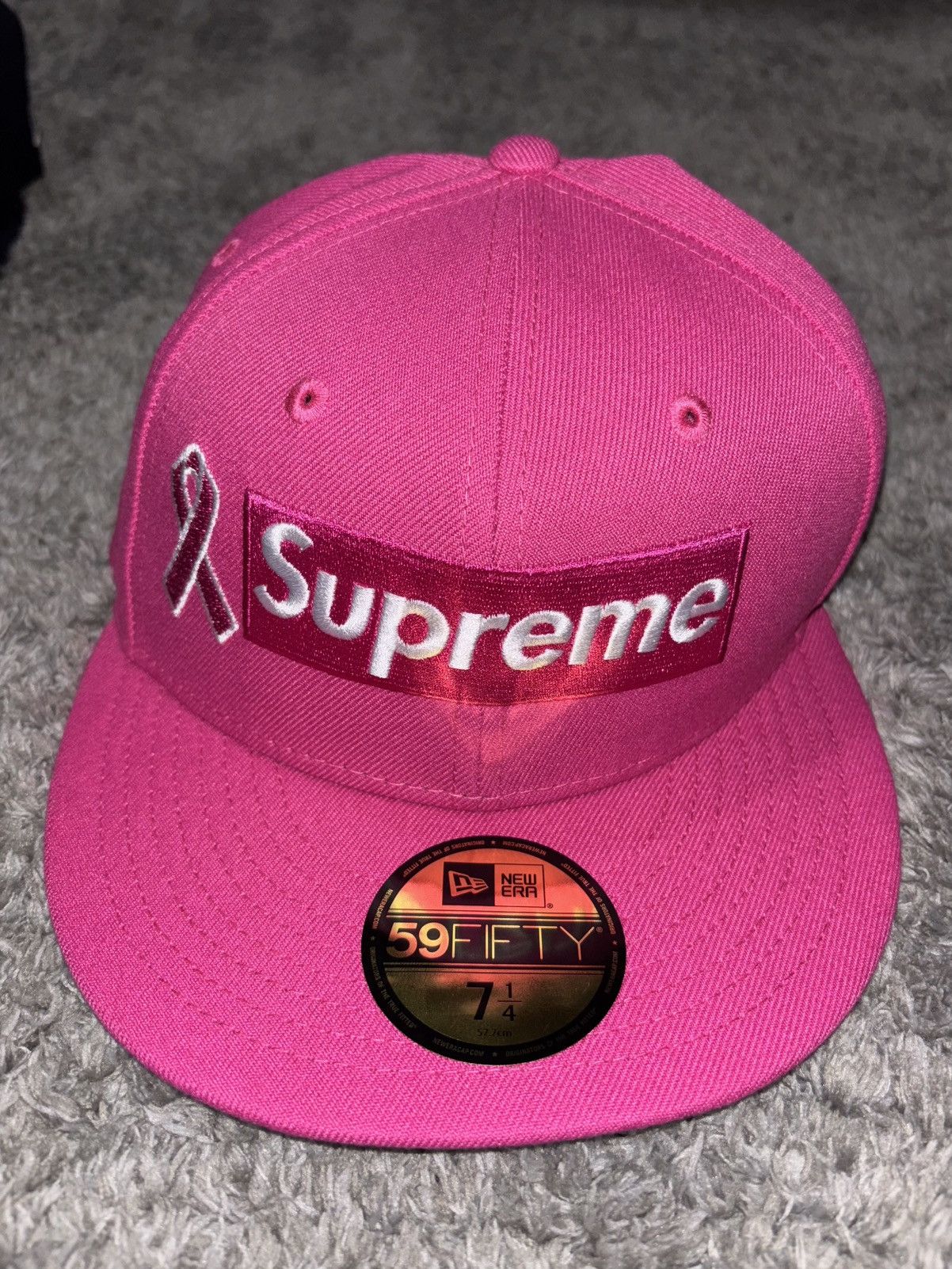 Supreme Supreme Cancer Awareness New Era Hat Size ONE SIZE - 1 Thumbnail