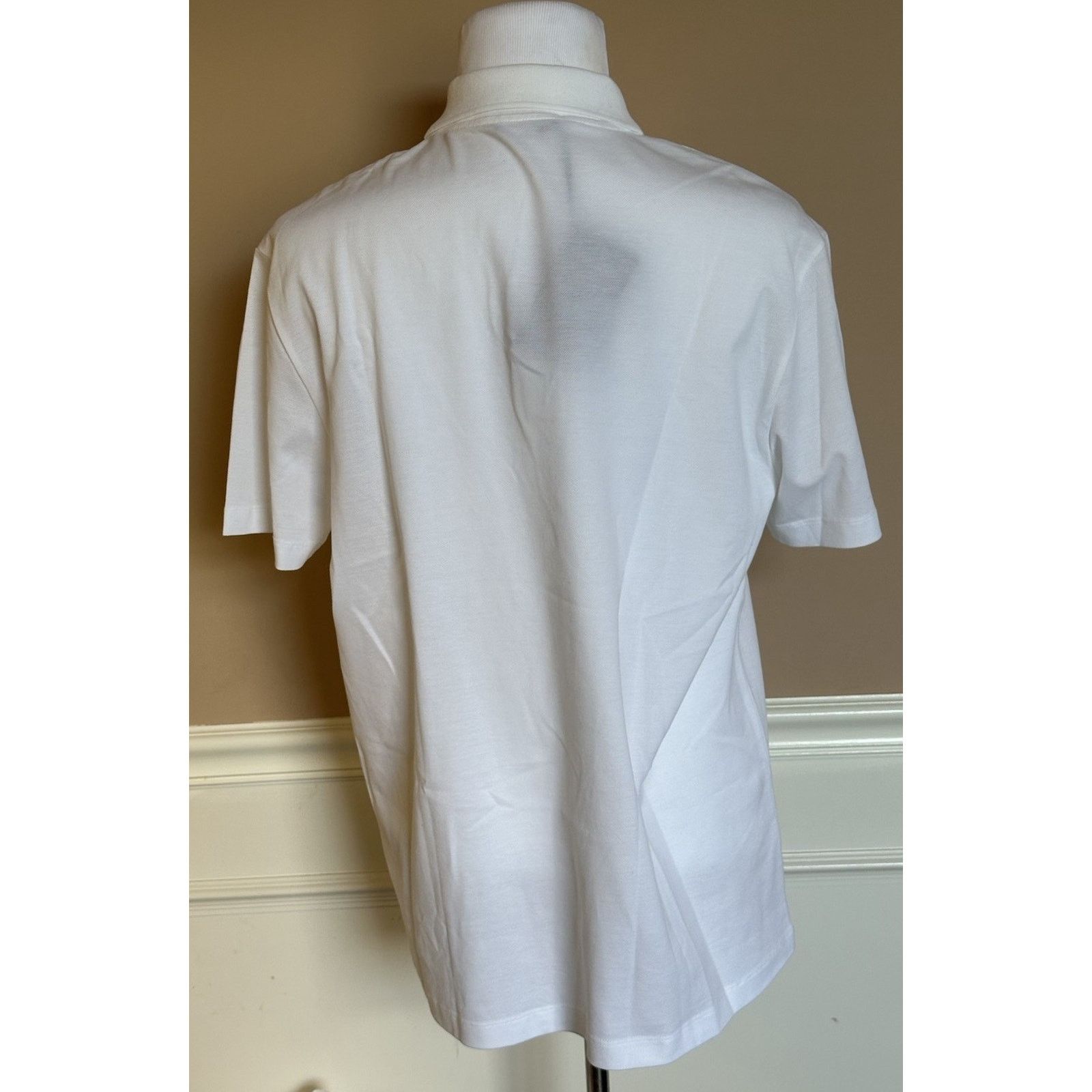 Versace Versace White Piquet Cotton Polo Shirt 2XL 1013906 NWT $800 Size US XXL / EU 58 / 5 - 5 Thumbnail