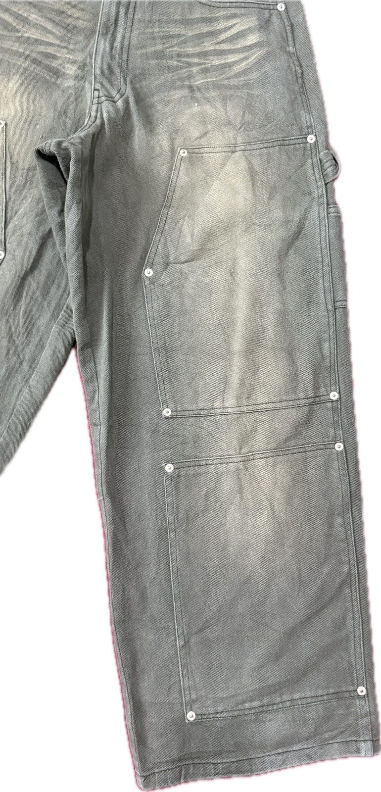 Wish Me Luck Baggy Style Japanese Brand Wish Forever Pants Double Knee Size US 29 - 4 Thumbnail
