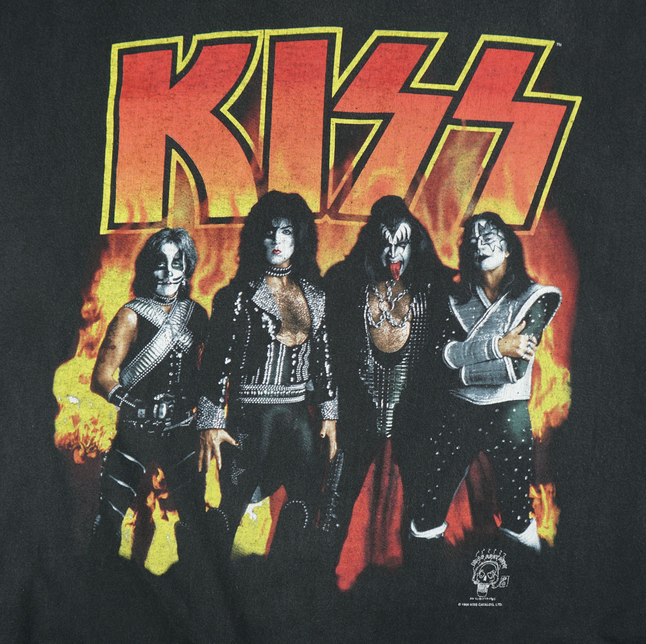 Band Tees × KISS × Vintage Vintage Kiss Alive Worldwide '96 '97 Tour T Shirt Size US XXL / EU 58 / 5 - 2 Thumbnail
