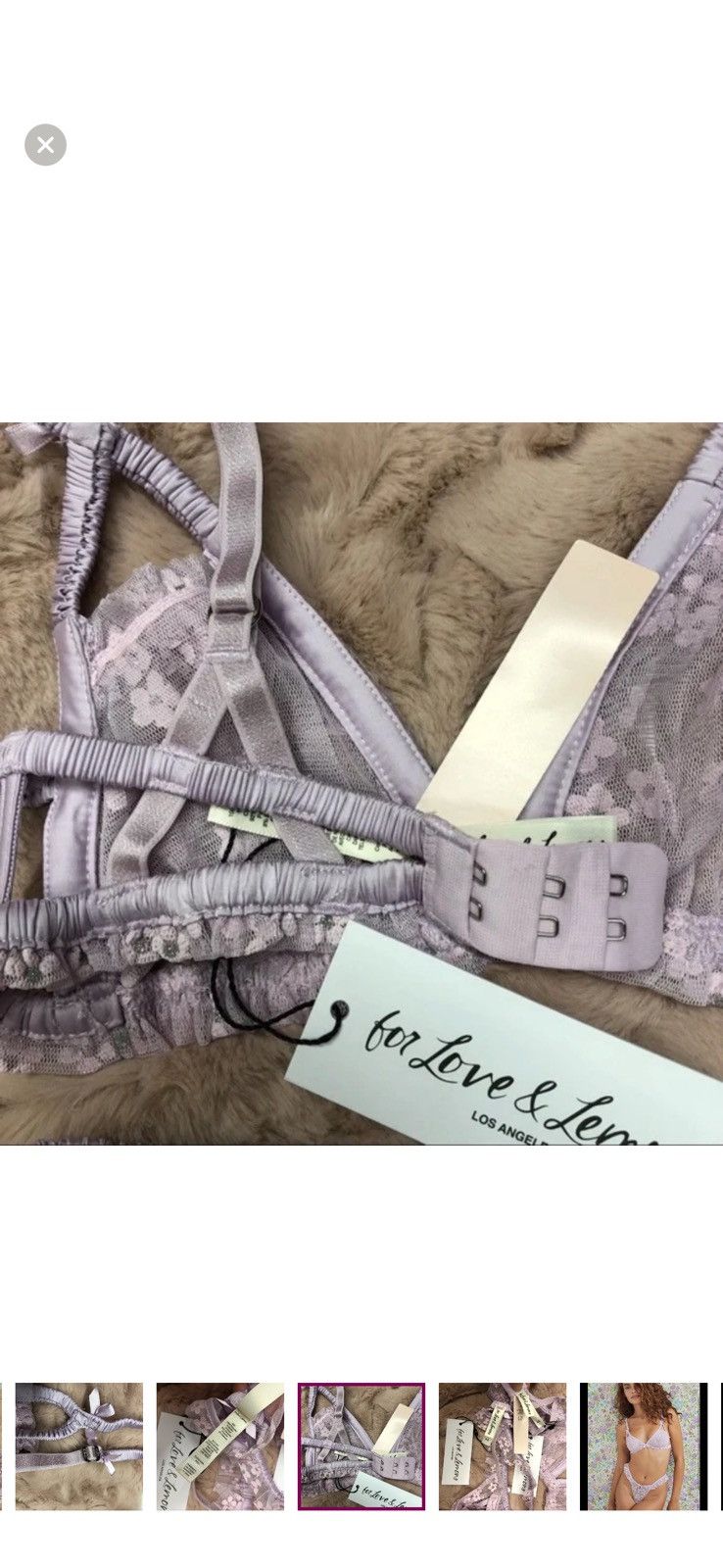 For Love & Lemons Ditsy Shimmer Set XS NWOT Size ONE SIZE - 13 Thumbnail