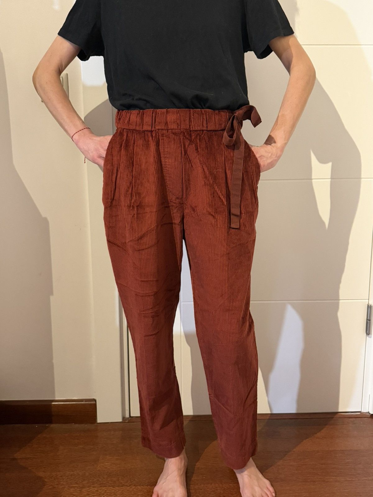 Brunello Cucinelli Brunello Cucinelli Corduroy Trousers – Rich Rust Tone Size 27" / US 4 / IT 40 - 1 Thumbnail