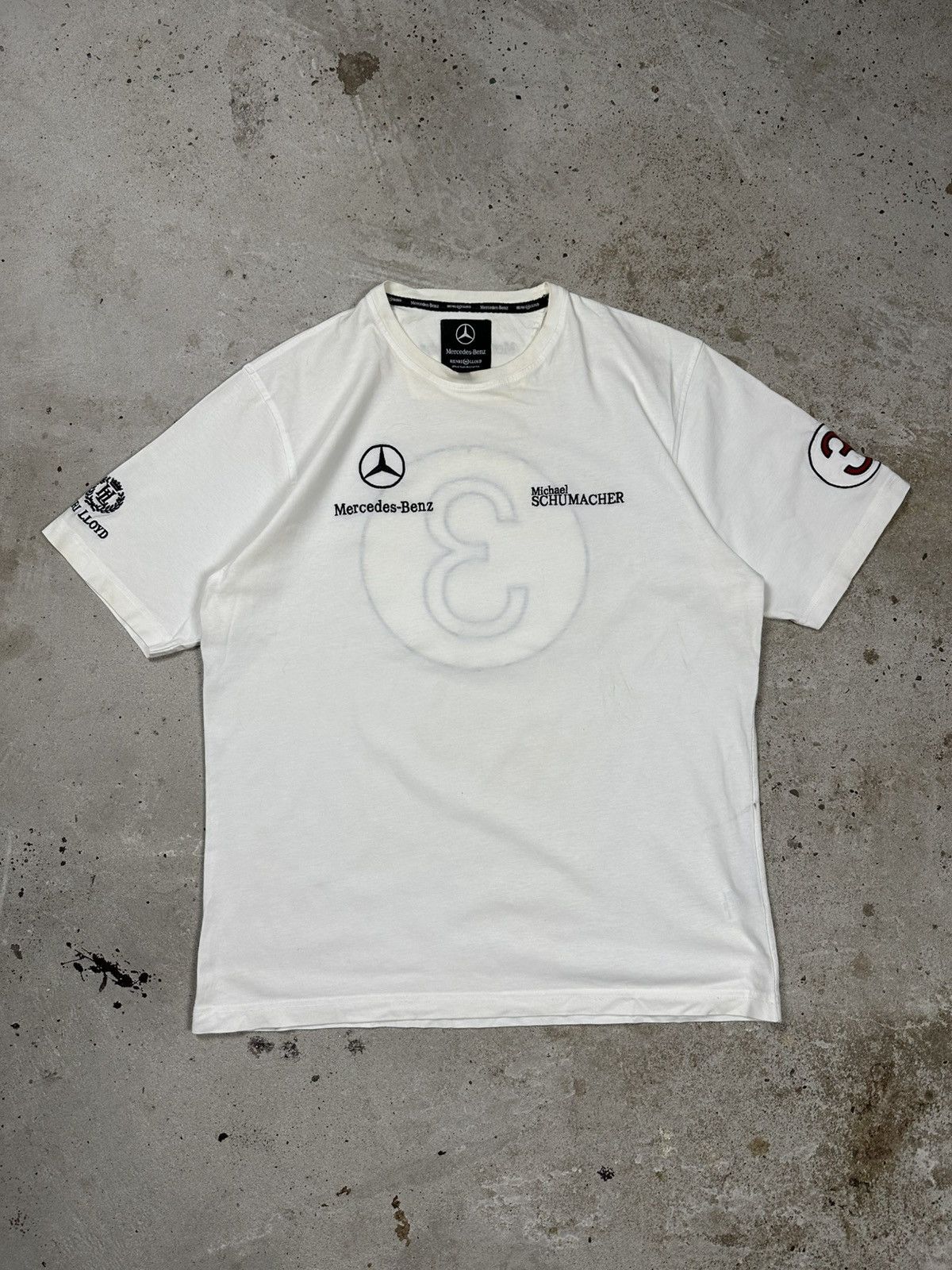 Formula 1 × Mercedes-Benz Mercedes Benz Michael Schumacher White Racing F1 Tee Size US L / EU 52-54 / 3 - 1 Thumbnail