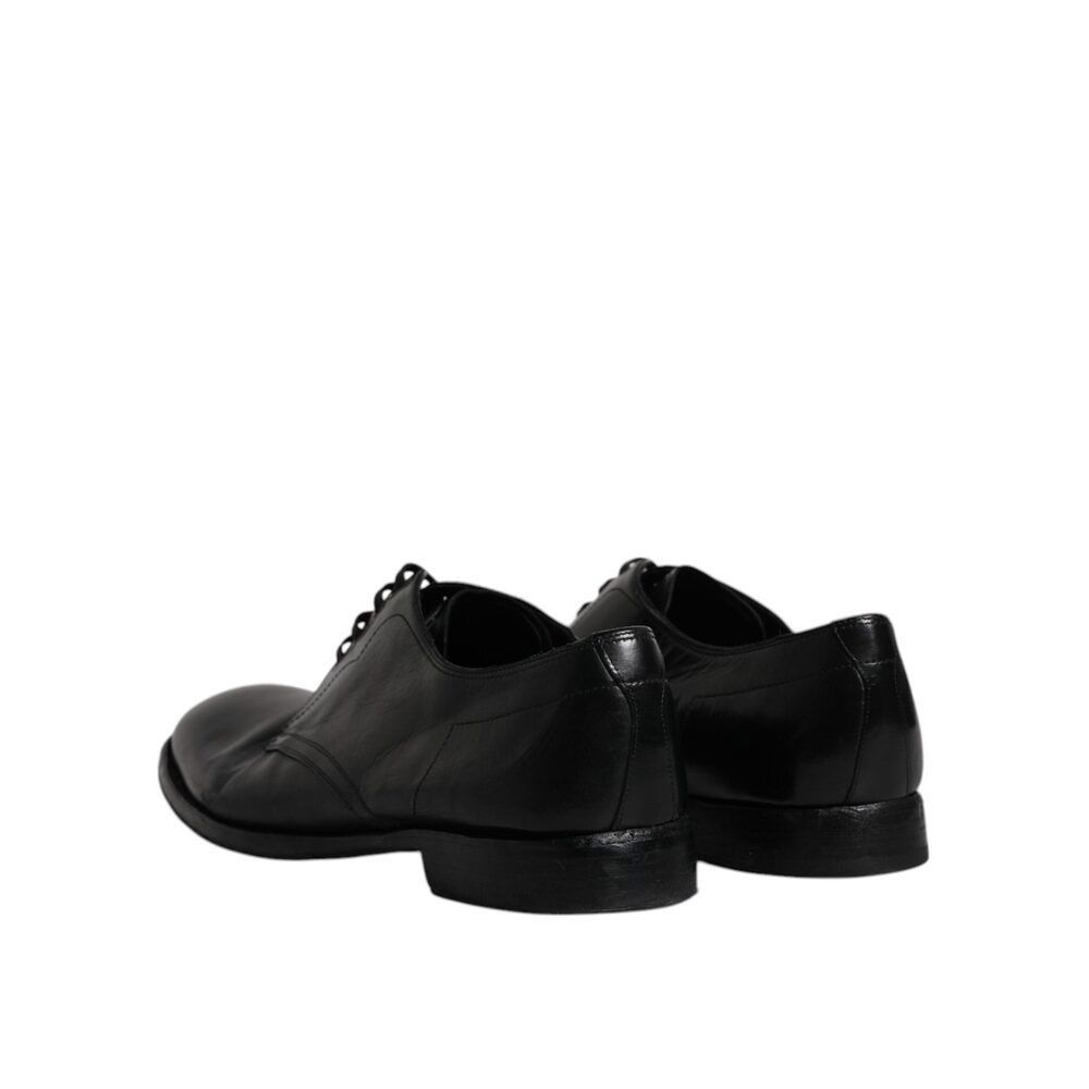 Dolce & Gabbana Dolce & Gabbana Black Leather Derby Formal Men Dress Shoes Size US 12 / EU 45 - 5 Thumbnail