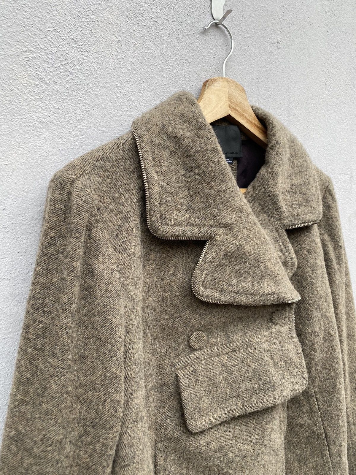 Alexander Wang 💥Archive💥 Alexander Wang Fully Zip Lined Anorak Wool Cropped Size XS / US 0-2 / IT 36-38 - 16 Thumbnail