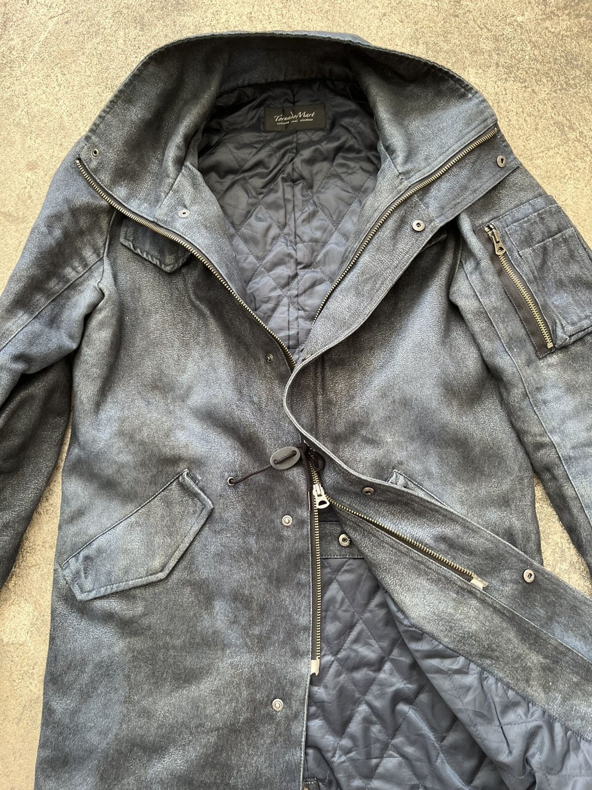 If Six Was Nine Tornado mart jacket waxed dark blue Size US M / EU 48-50 / 2 - 3 Thumbnail