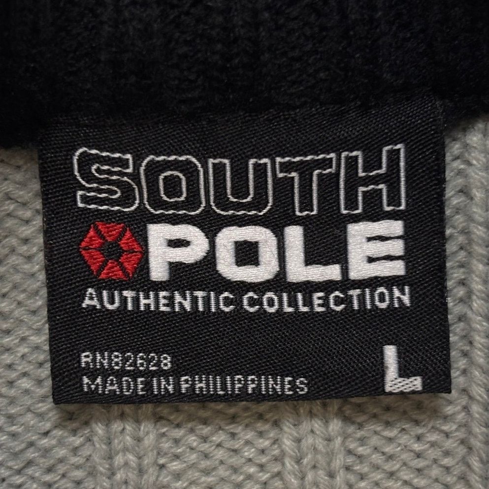 Southpole Southpole Vintage L Striped Mock Neck Sweater Y2K Streetwear Size US L / EU 52-54 / 3 - 5 Thumbnail