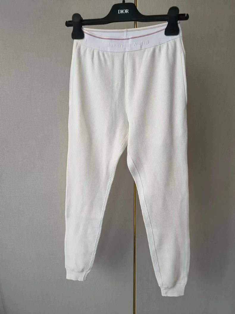 Alexander Wang White High-Waist Pants