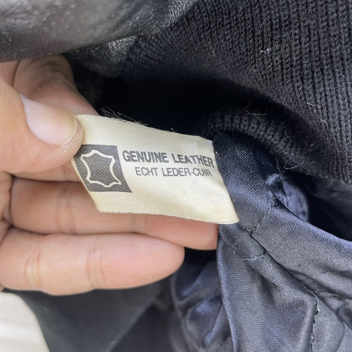 Genuine Leather × Japanese Brand Fiorenza Bomber Genuine Leather Jacket Size US M / EU 48-50 / 2 - 9 Thumbnail