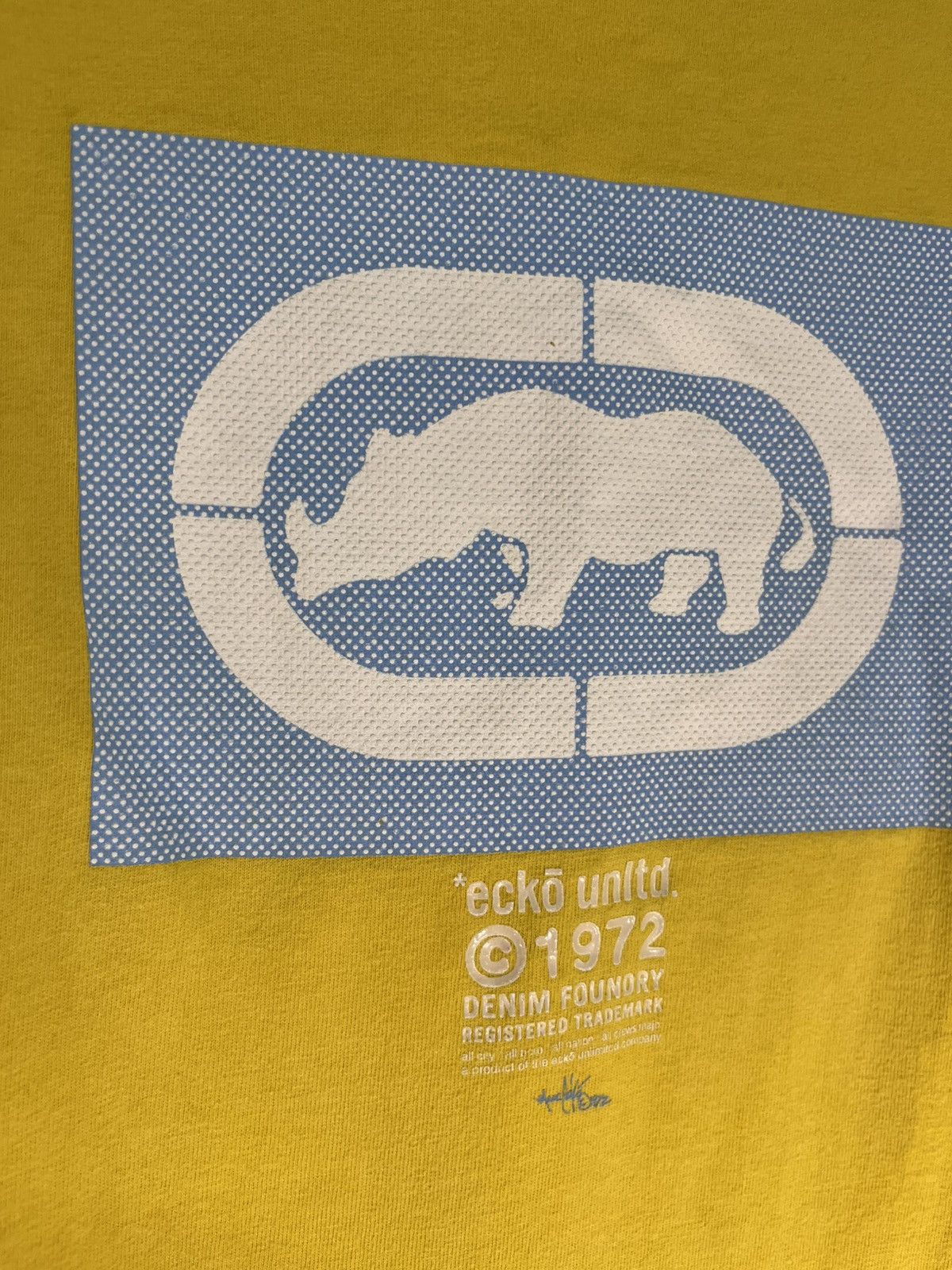 Ecko Unltd. Ecko yellow textured graphic tee Size US XL / EU 56 / 4 - 2 Thumbnail