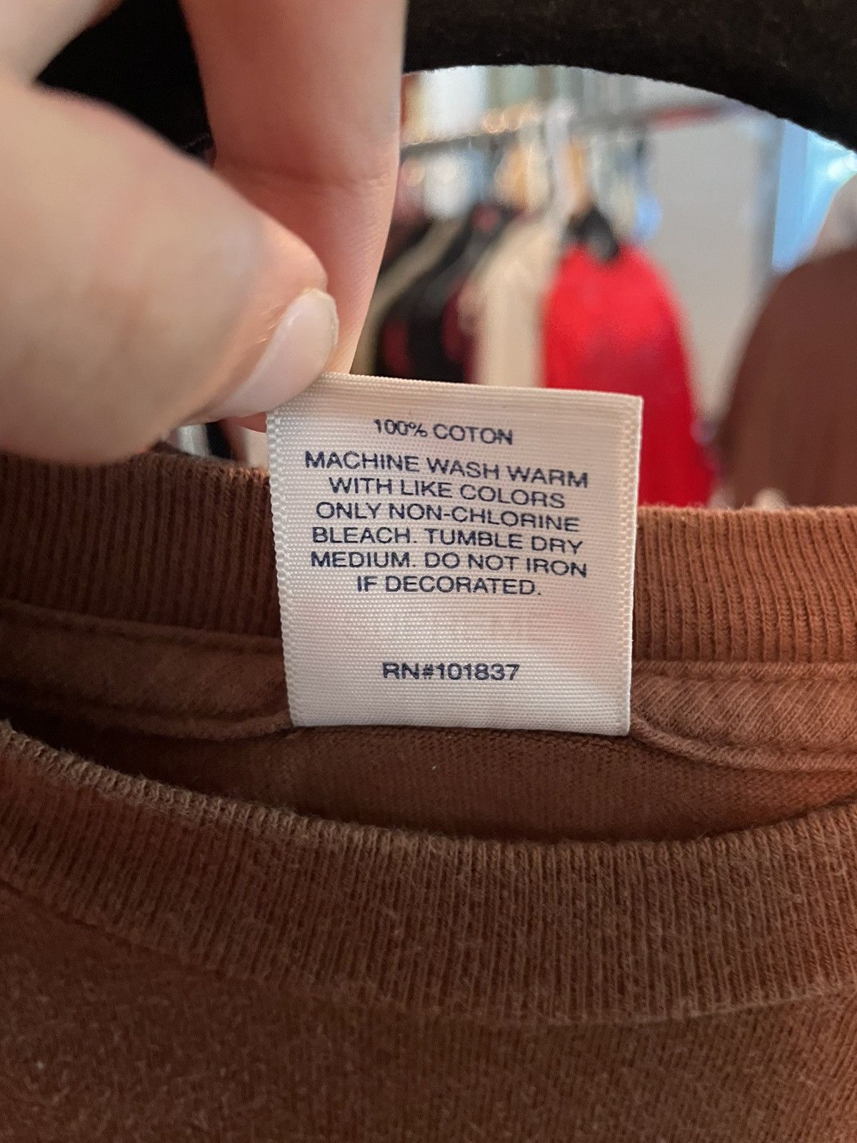 Supreme Supreme Brown Anarchy Tee Size US S / EU 44-46 / 1 - 6 Thumbnail