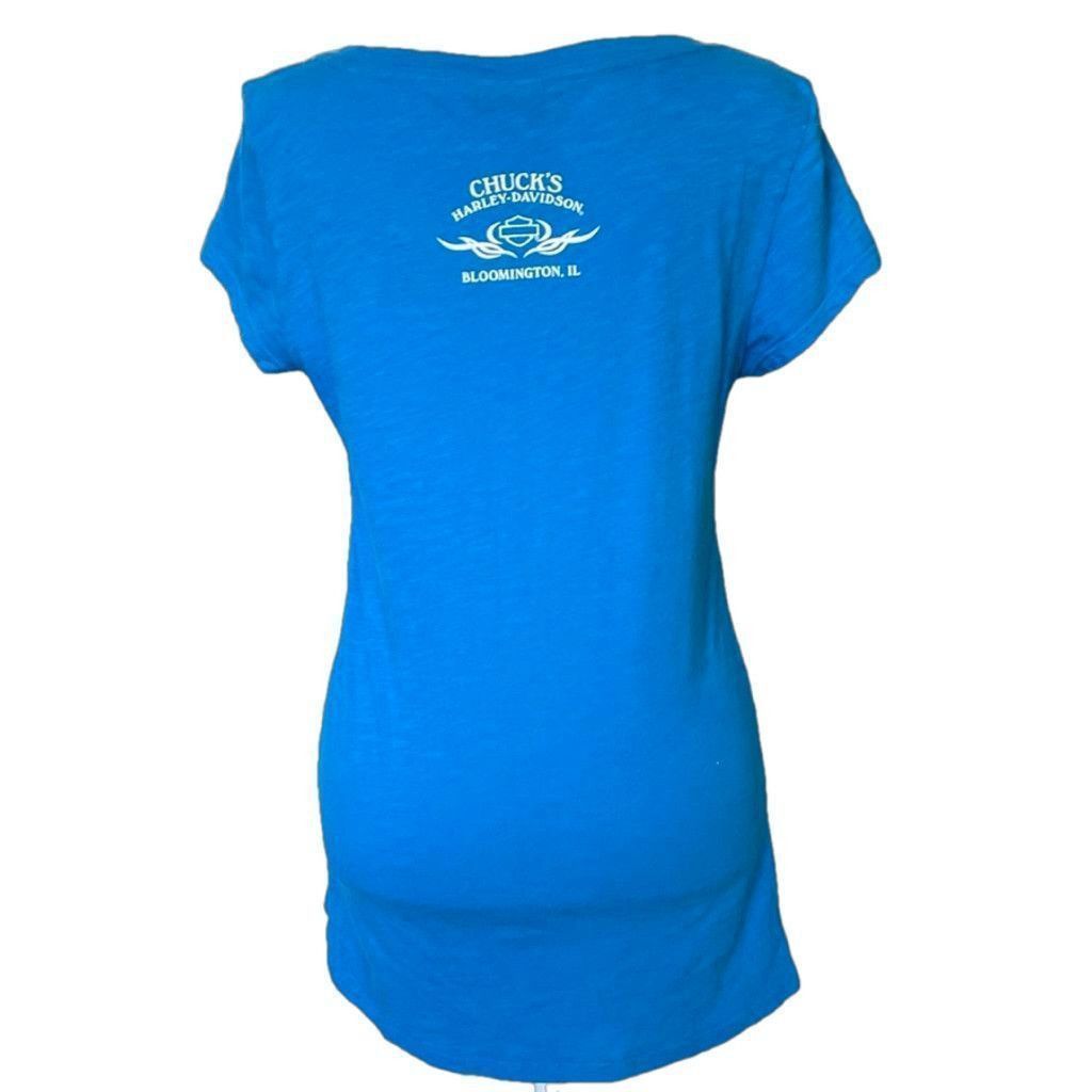 Harley Davidson Women's Harley Davidson Blue T-Shirt Size M Size M / US 6-8 / IT 42-44 - 2 Thumbnail
