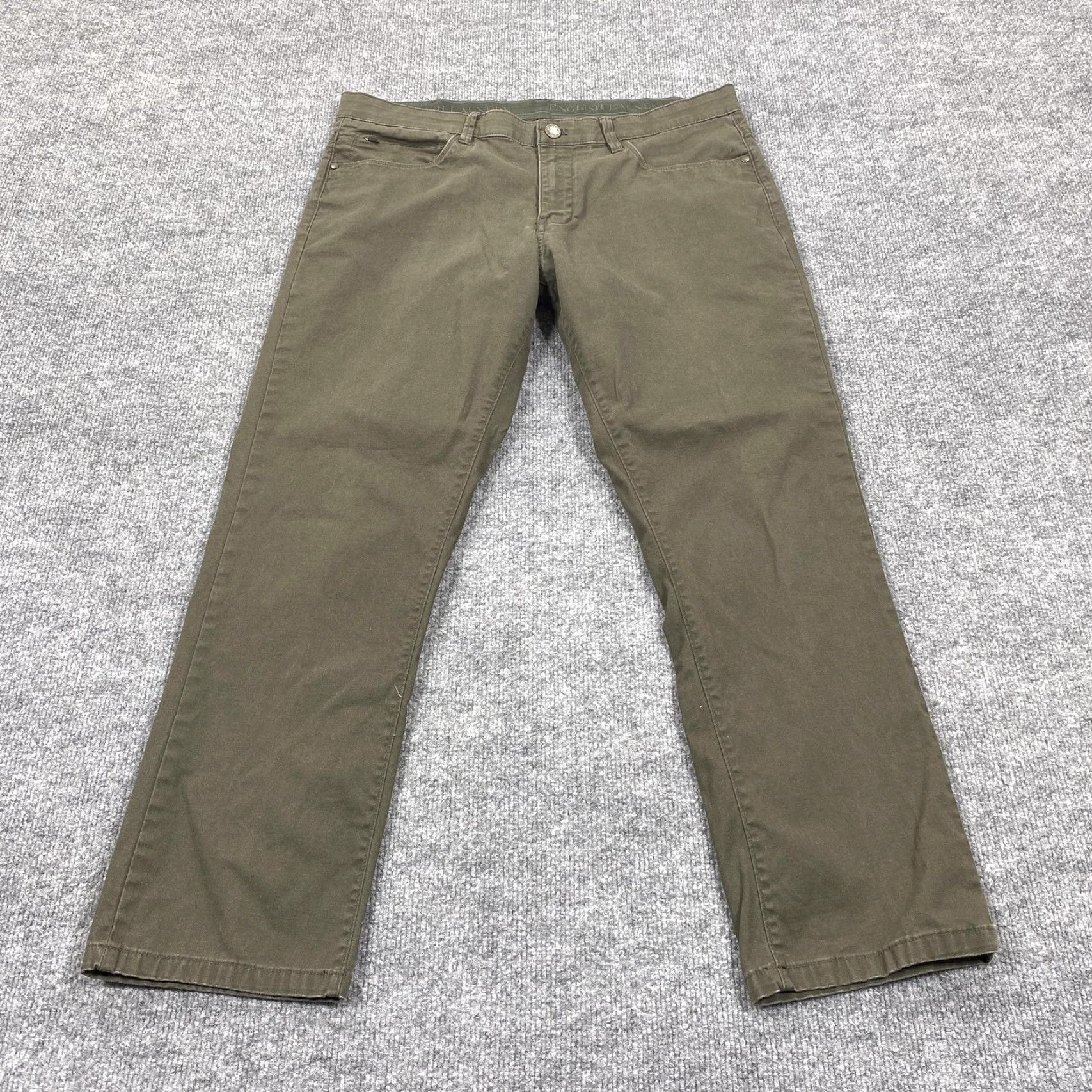 English Laundry English Laundry Jeans Mens 34x29 Green Regular Fit Straight Leg Stretch Denim Jeans Mens Green Regular 34x29 Straight Leg Denim Size US 34 / EU 50 - 2 Thumbnail