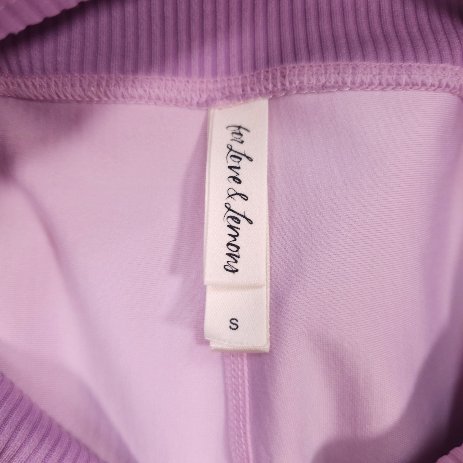 For Love & Lemons For Love & Lemons Ribbed Dani Biker Shorts Pink Purple Small Size 27" / US 4 / IT 40 - 3 Thumbnail