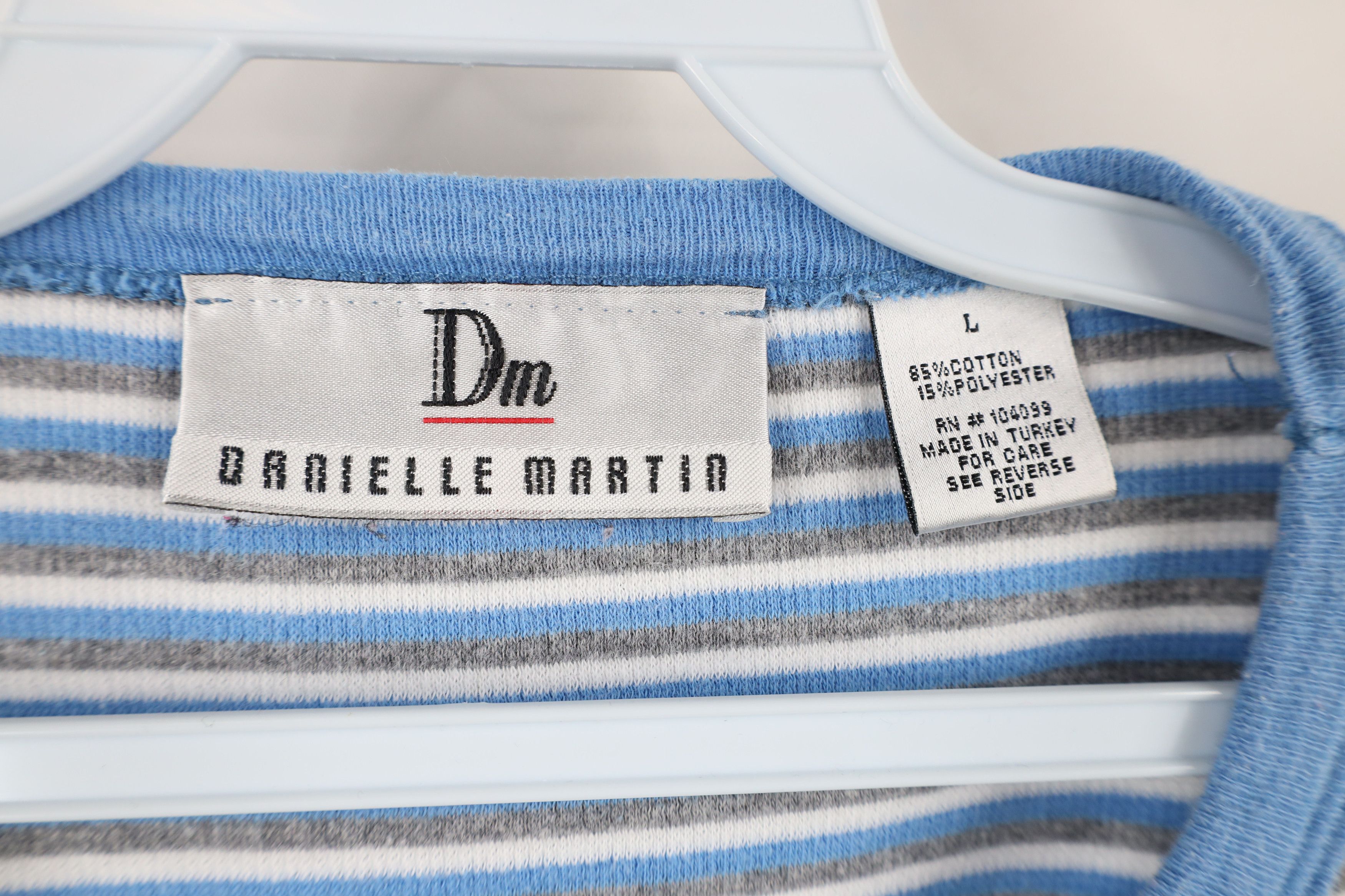 Vintage Vintage 90s Streetwear Babydoll Striped Thermal Knit T-Shirt Size L / US 10 / IT 46 - 5 Thumbnail