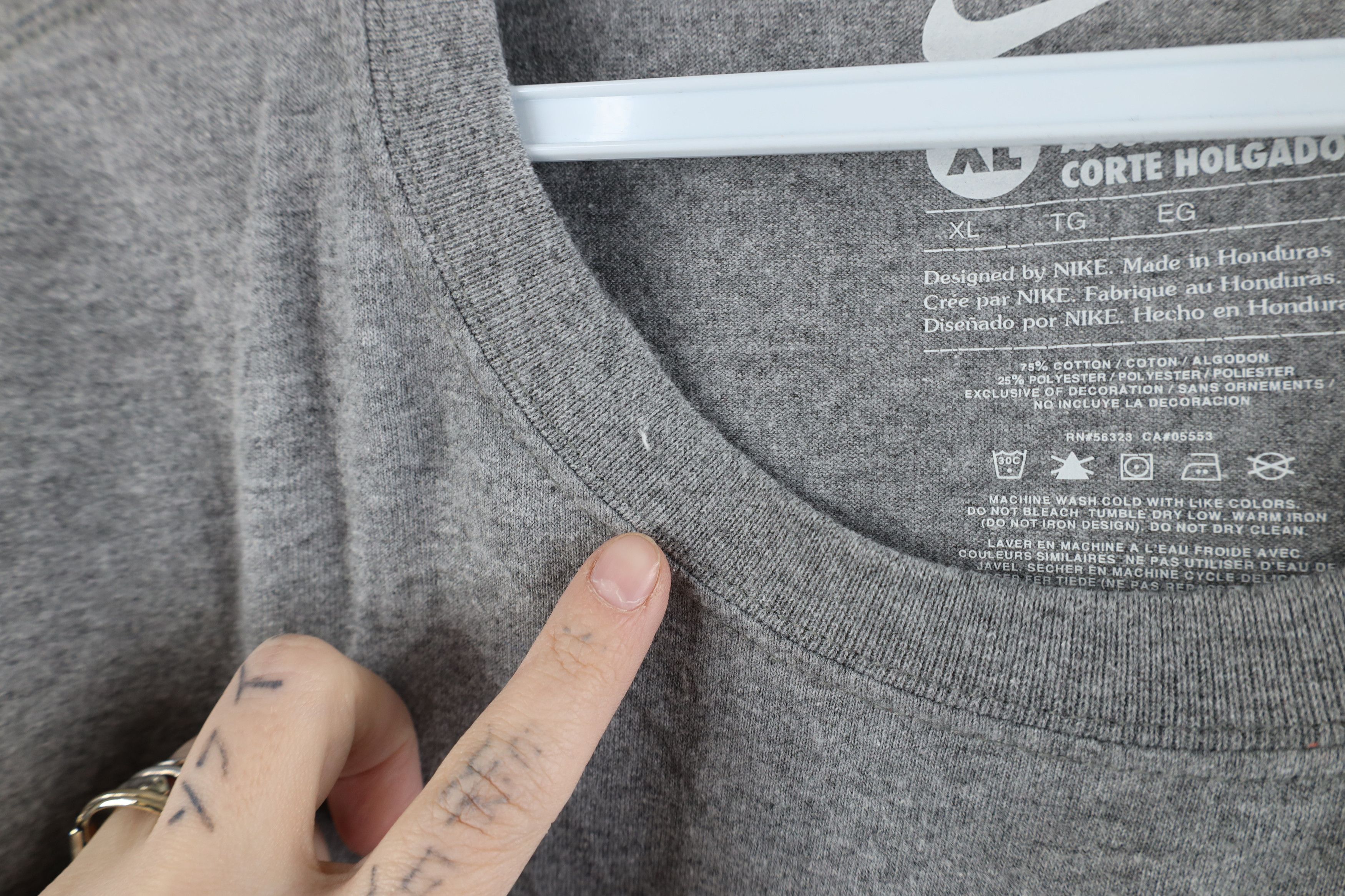 Nike × Vintage Nike Center Swoosh Navy Naval Academy Long Sleeve T-Shirt Size US XL / EU 56 / 4 - 5 Thumbnail