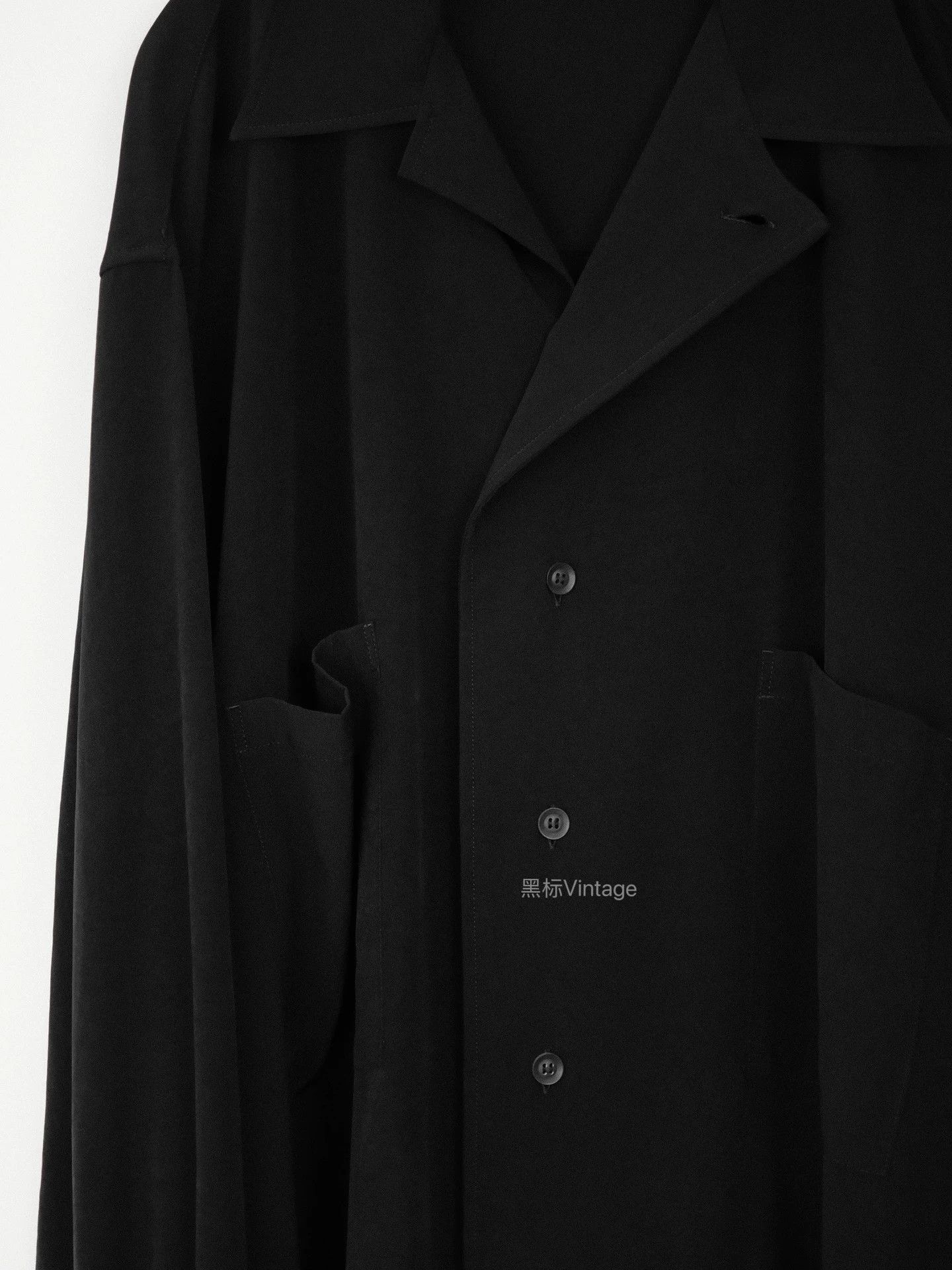 Yohji Yamamoto YohjiY 24AW Vtg Triacetate Oversized Long Collar Shirt Men Size US L / EU 52-54 / 3 - 3 Thumbnail
