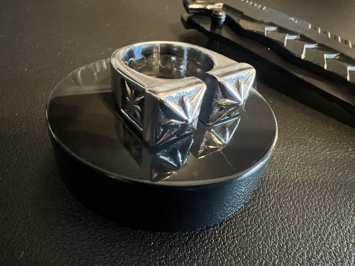 Vintage Size 9 - Custom Gothic Medieval Chrome Style Custom Ring Size ONE SIZE - 1 Thumbnail