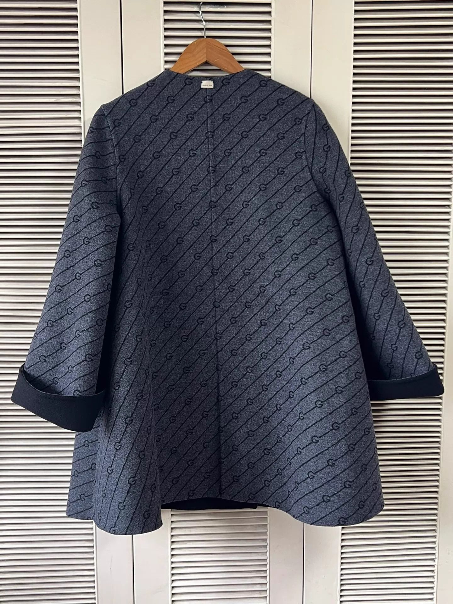 Gucci Gucci Women's Double Faced GG Print Wool Coat 40 IT Size S / US 4 / IT 40 - 4 Thumbnail
