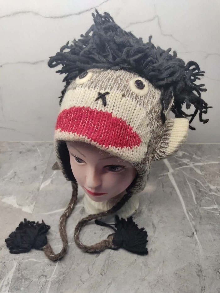 Japanese Brand Litchi Hand Made Knit Wool Beanie Size ONE SIZE - 1 Thumbnail