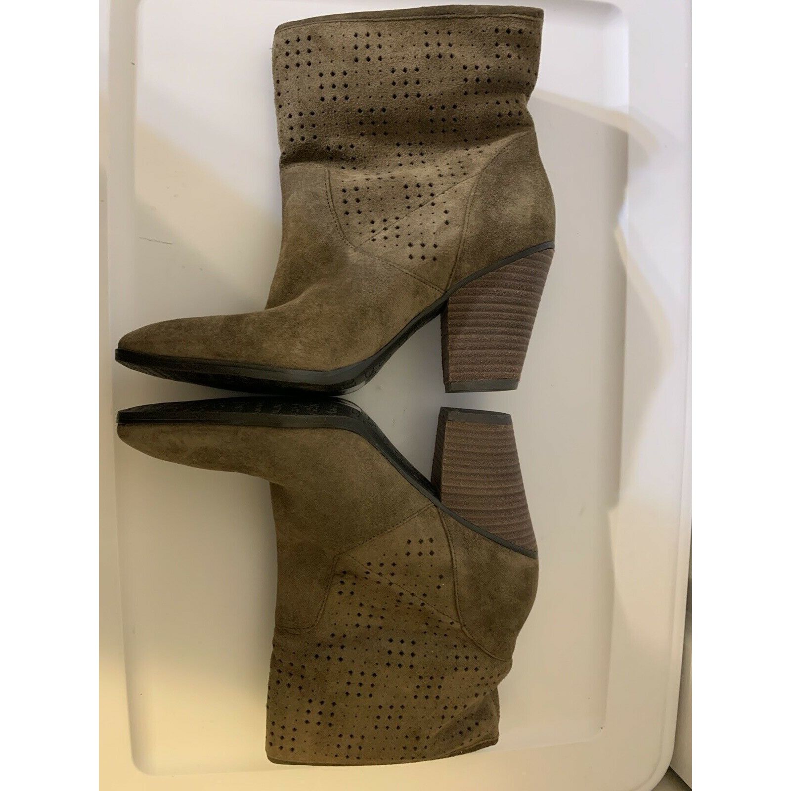 Other ENZO ANGIOLINI Gregory Brown Suede Leather Ankle Bootie Size Size US 7.5 / IT 37.5 - 5 Thumbnail