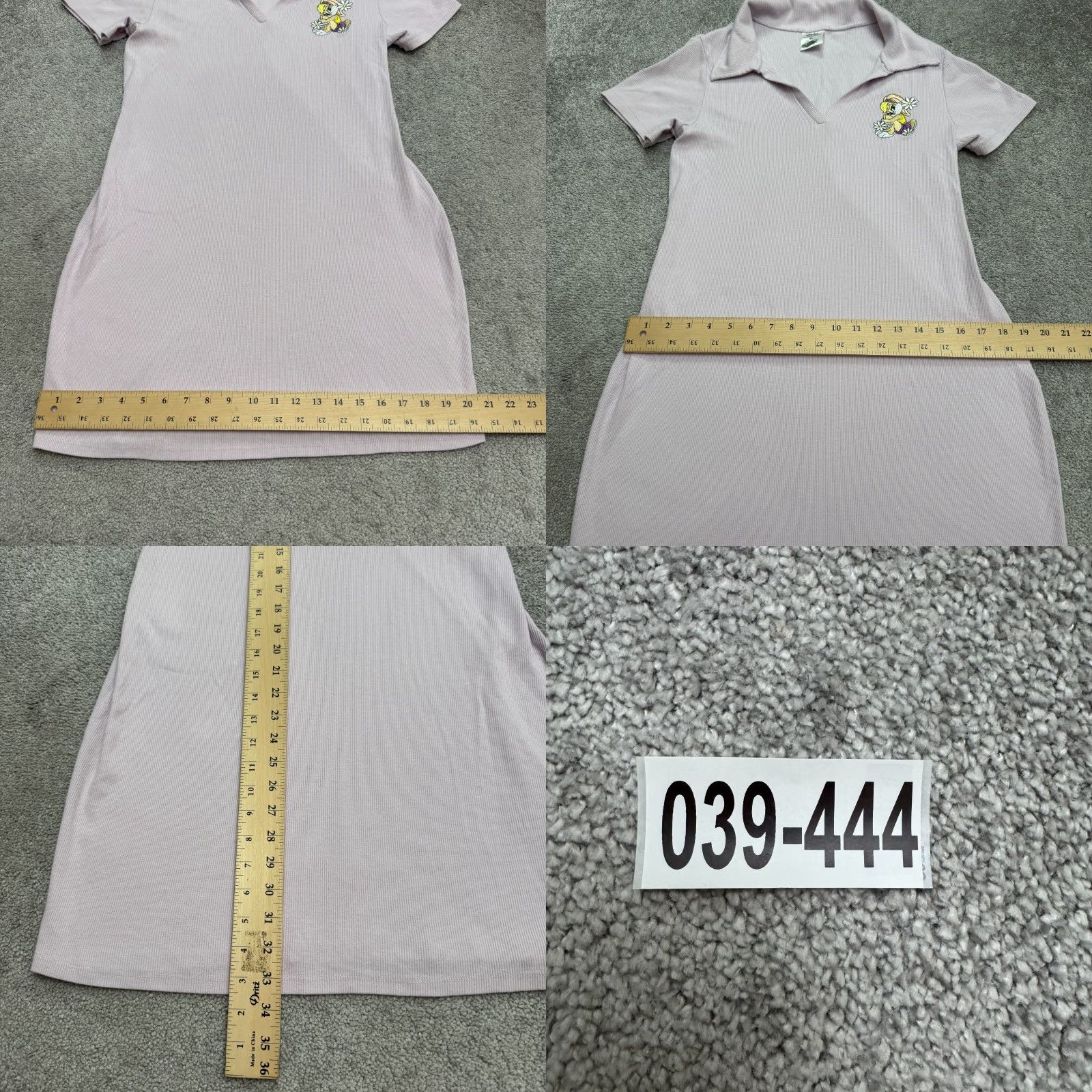 Vintage VINTAGE Looney Tunes Lola Bunny Ribbed Knit Mini Polo Dress Womens XL Lavender Kawaii Size XL / US 12-14 / IT 48-50 - 9 Thumbnail