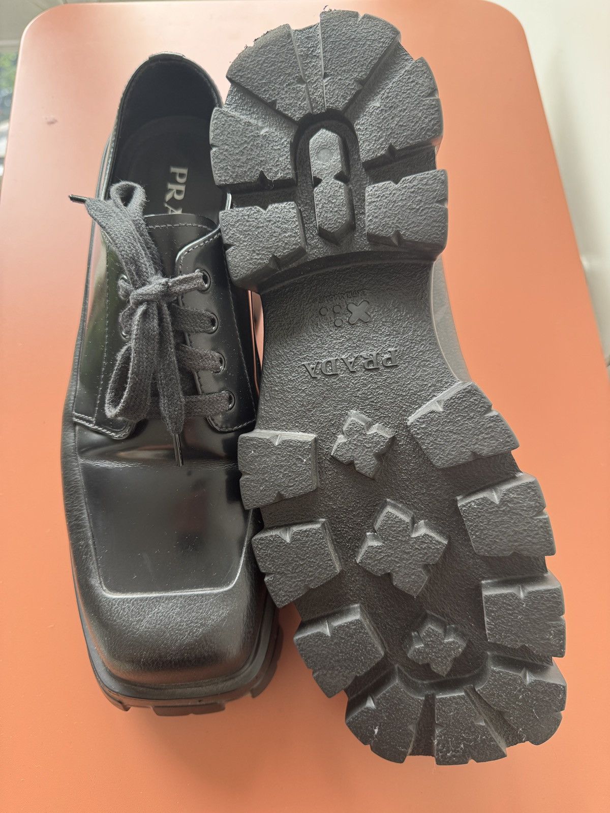 Prada Prada laced up Monolith Size US 9 / EU 42 - 8 Thumbnail