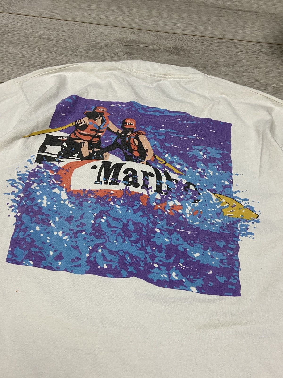 Marlboro Fruit of The loom 1990 Marlboro big print vintage t-shirt Size US XL / EU 56 / 4 - 13 Thumbnail