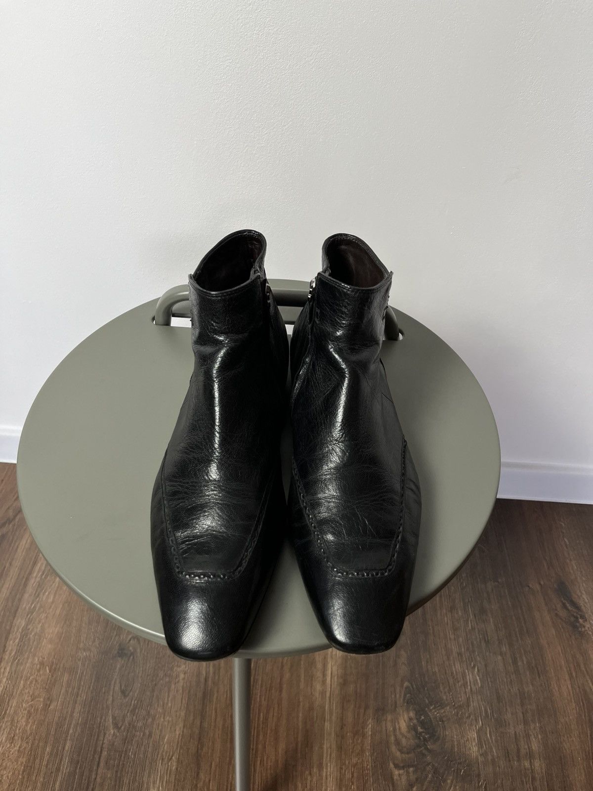 Bottega Veneta Bottega Veneta Leather Side-Zip Boots 42.5 EU / 9.5 US Size US 9.5 / EU 42-43 - 3 Thumbnail