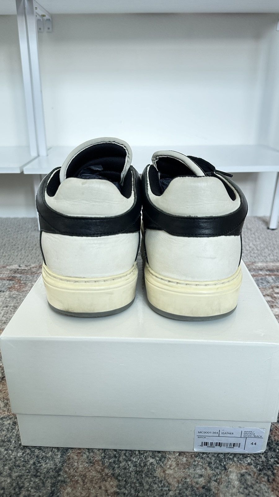 Represent Clo. Represent Clo Raptor Black Vintage White Men’s 10.5 Size US 10.5 / EU 43-44 - 4 Thumbnail
