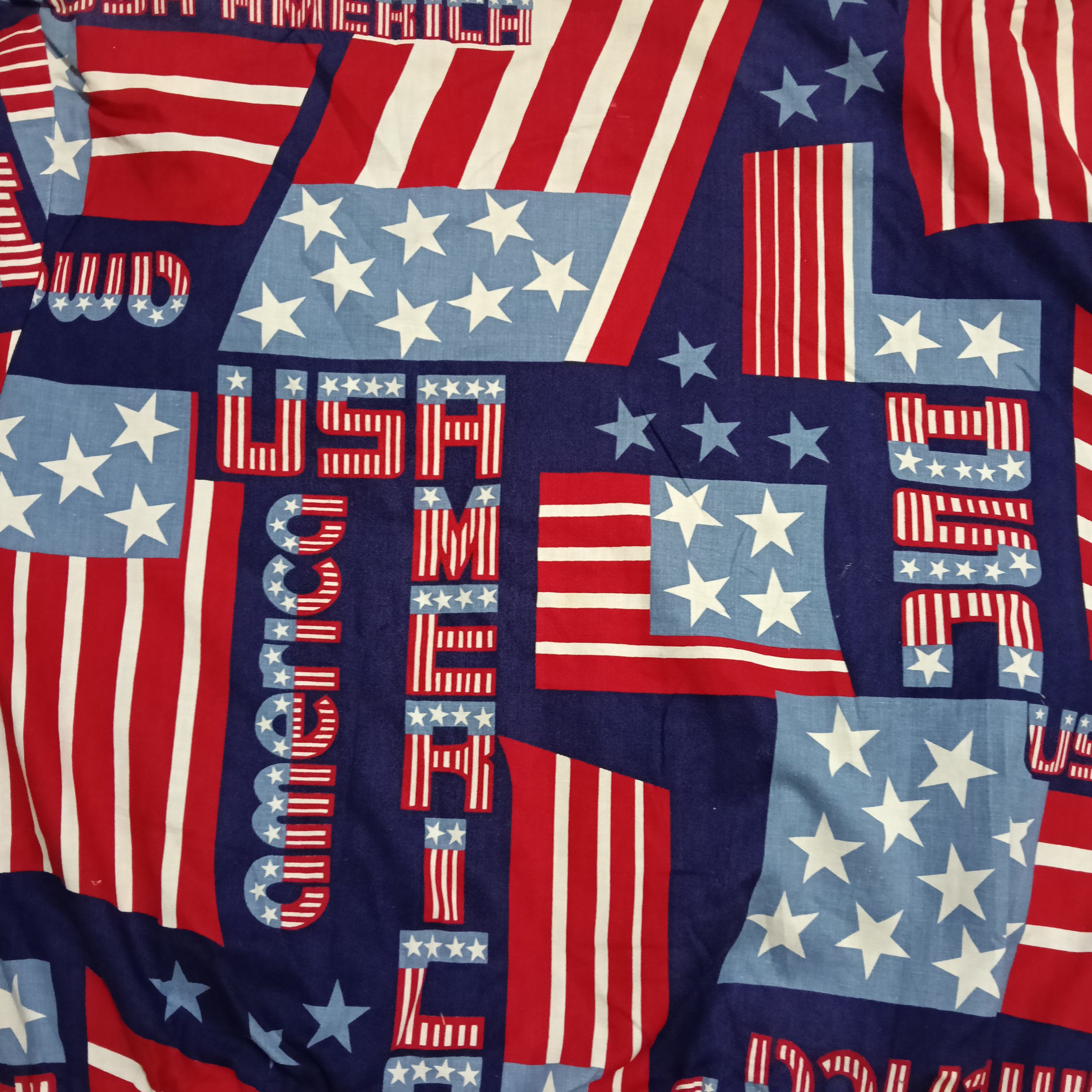Vintage Vintage 90s Infinity Chic USA Flag Design Bombers Jacket Size US XL / EU 56 / 4 - 6 Thumbnail