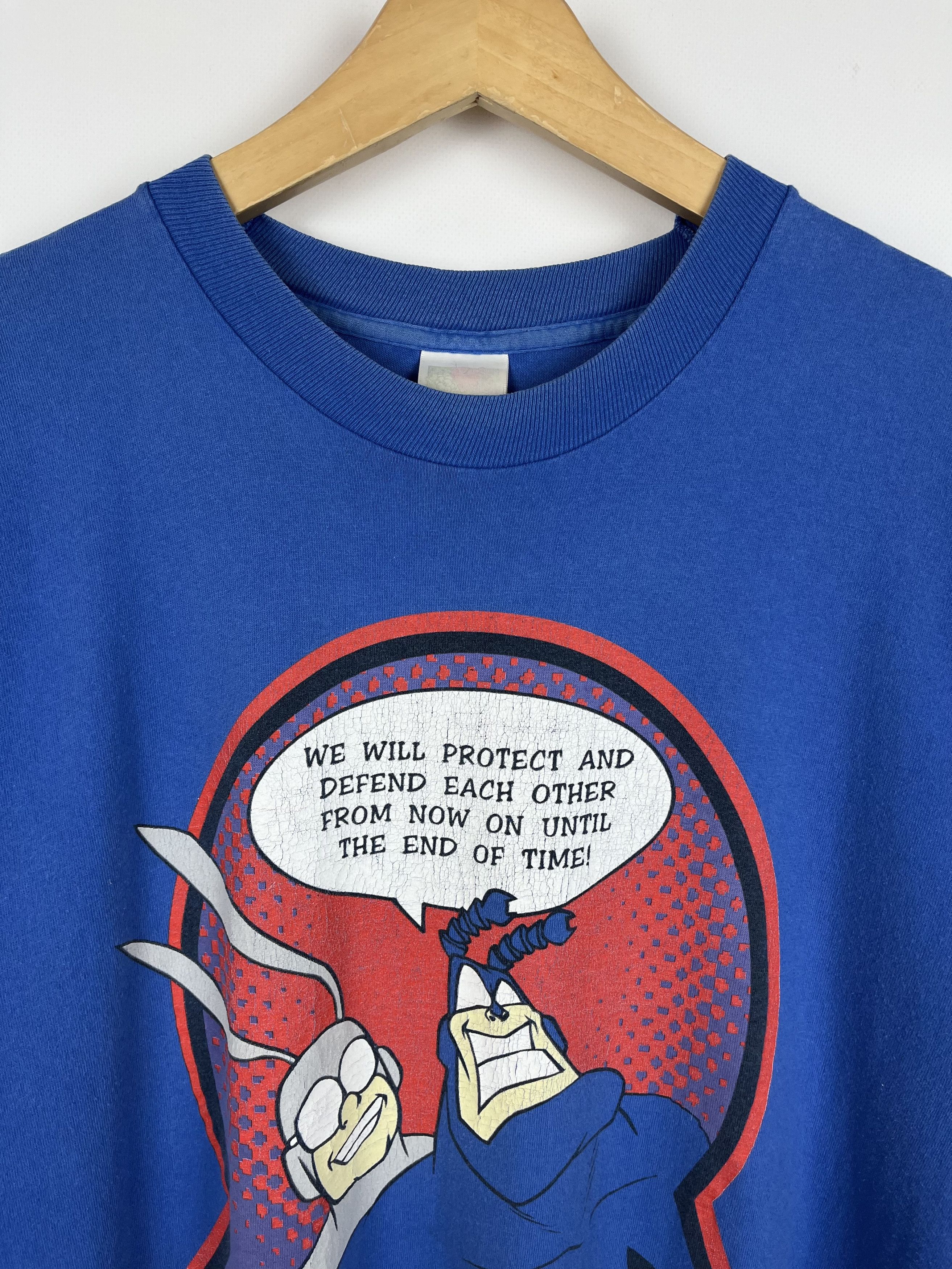 Cartoon Network Vintage The Tick Cartoon Comics T Shirt 1998 Size US XL / EU 56 / 4 - 6 Thumbnail