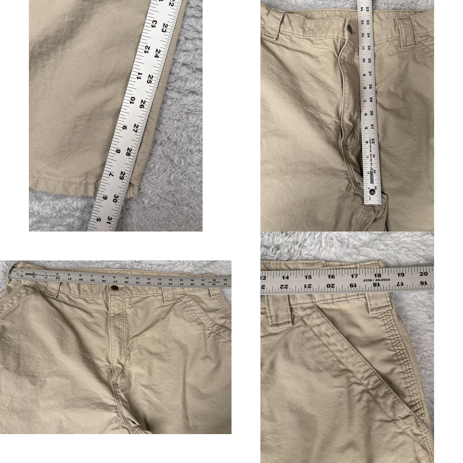 Carhartt Carhartt Pants Mens 40x32 Tan B151 Dungaree Fit Canvas Work Utility Hammer Loop Size US 40 / EU 56 - 8 Thumbnail
