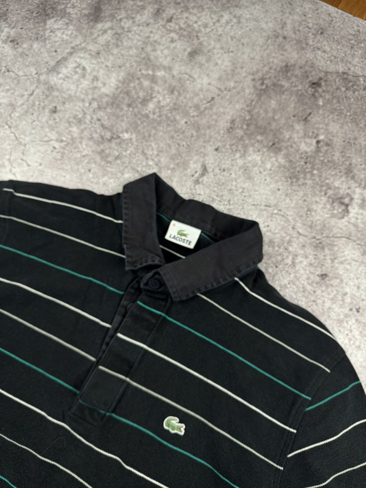 Lacoste Vintage Lacoste Striped Rugby Long Sleeve Y2K France Size US L / EU 52-54 / 3 - 4 Thumbnail