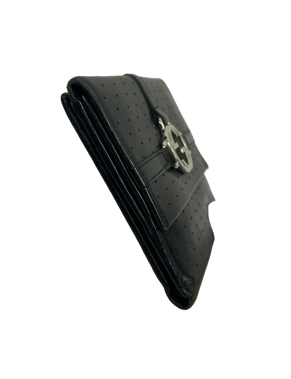 Gucci Gucci GG Black Leather Bifold Wallet Size ONE SIZE - 6 Thumbnail