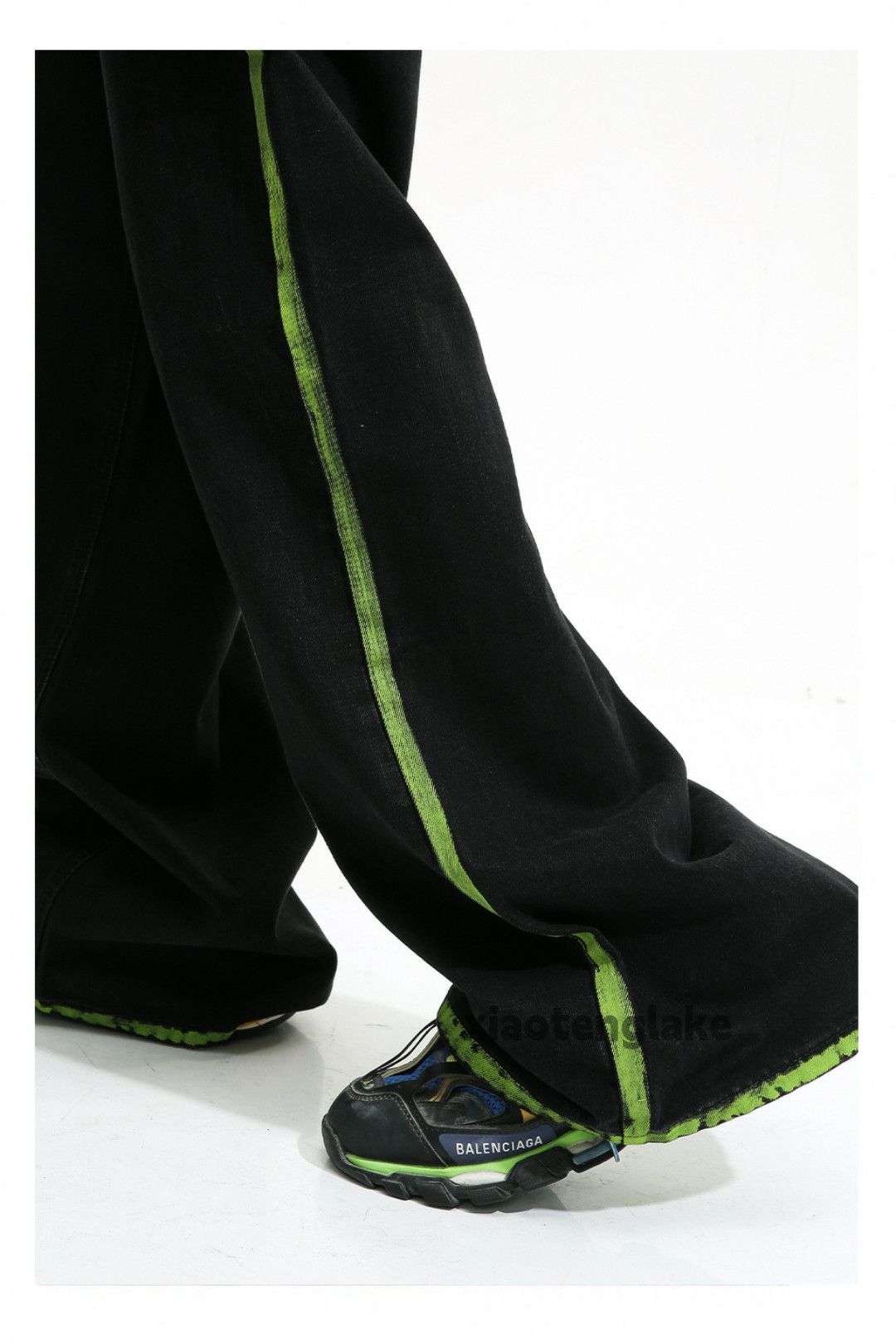Designer × Japanese Brand × Vintage urban paint loose baggy skate baggy flared pants Size US 30 / EU 46 - 7 Thumbnail