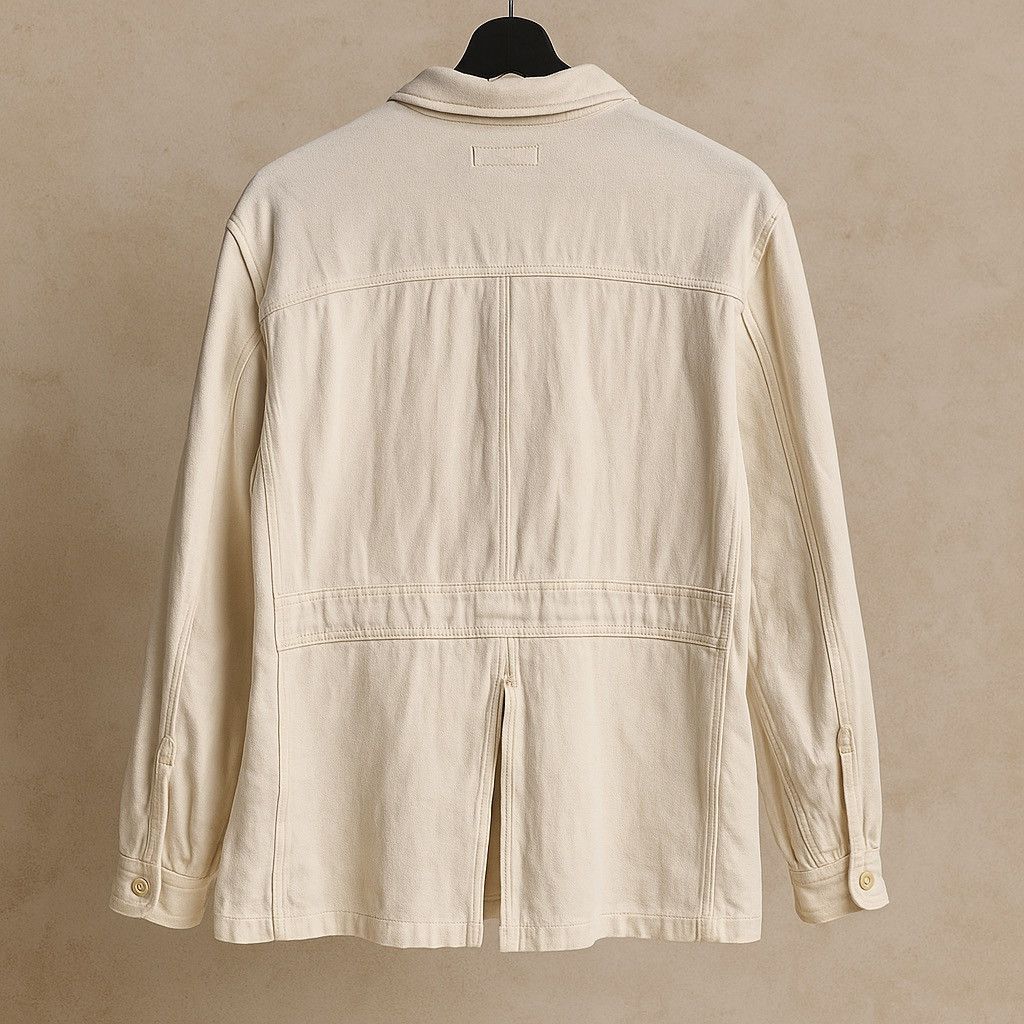 Edwin Vintage Edwin Workwear Chore Jacket – Natural Off-White Size US S / EU 44-46 / 1 - 2 Thumbnail