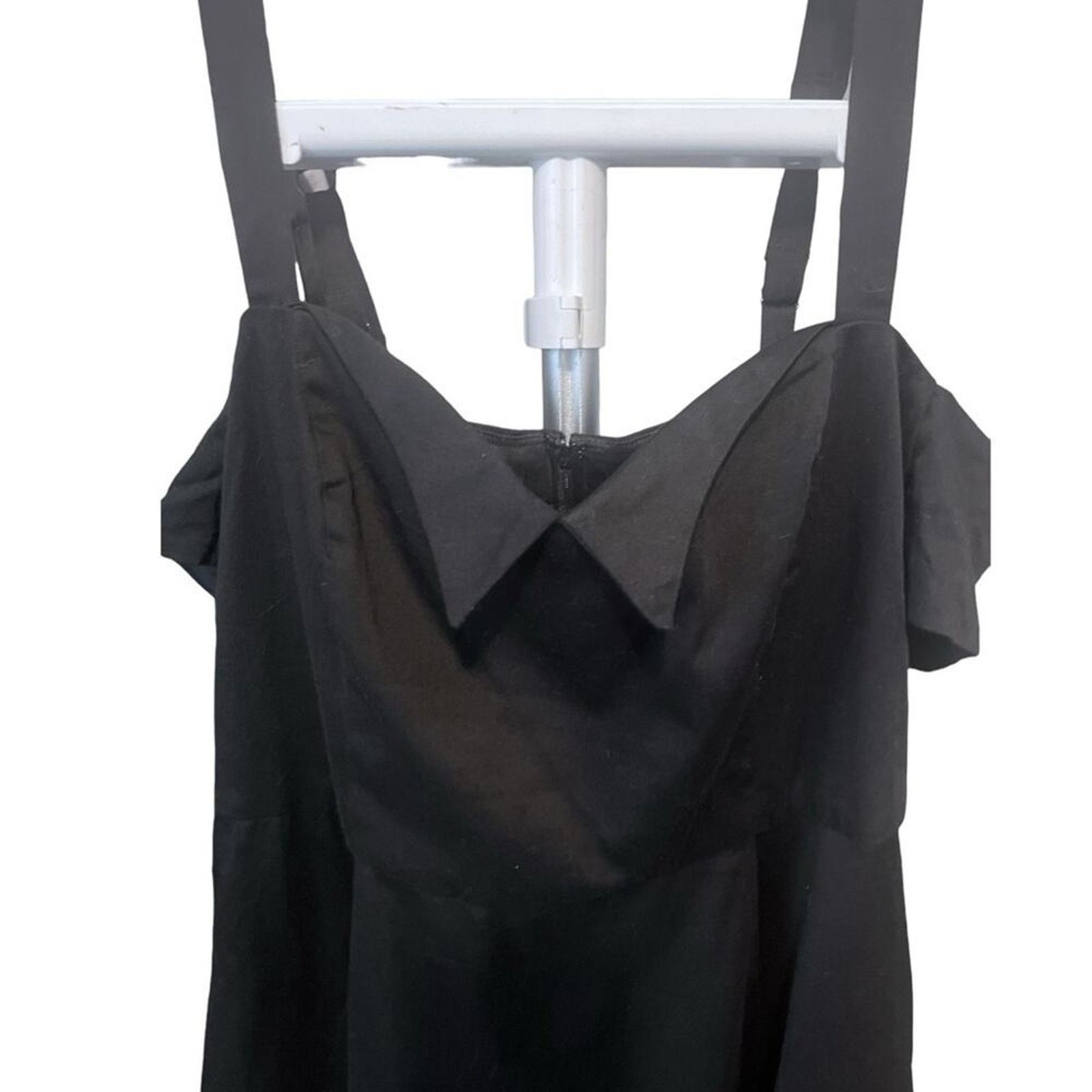 Torrid Torrid Black Off the Shoulder Mini Dress with Peter Collar Size XL / US 12-14 / IT 48-50 - 3 Thumbnail